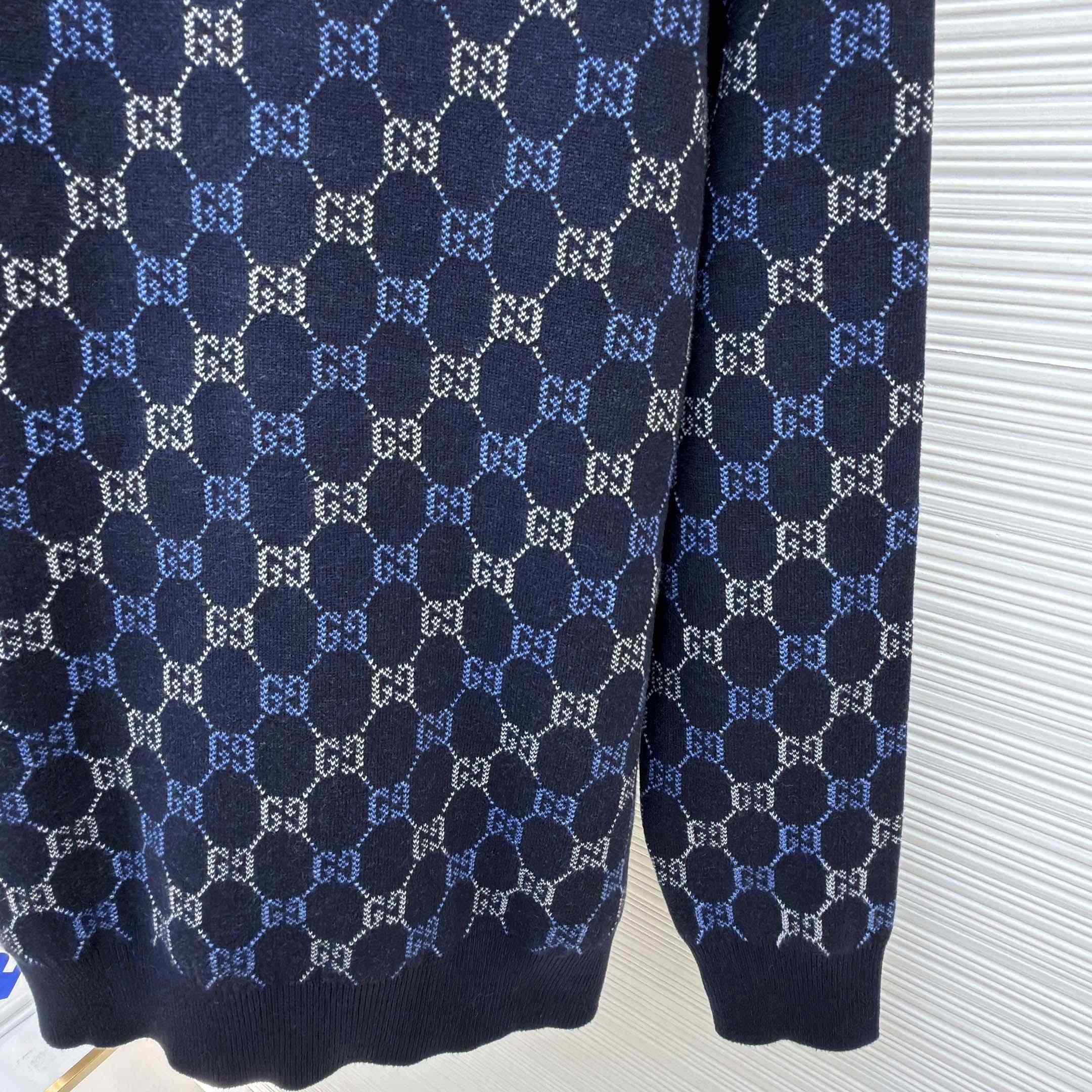 Gucci GG Double Wool Knit Sweater - DesignerGu