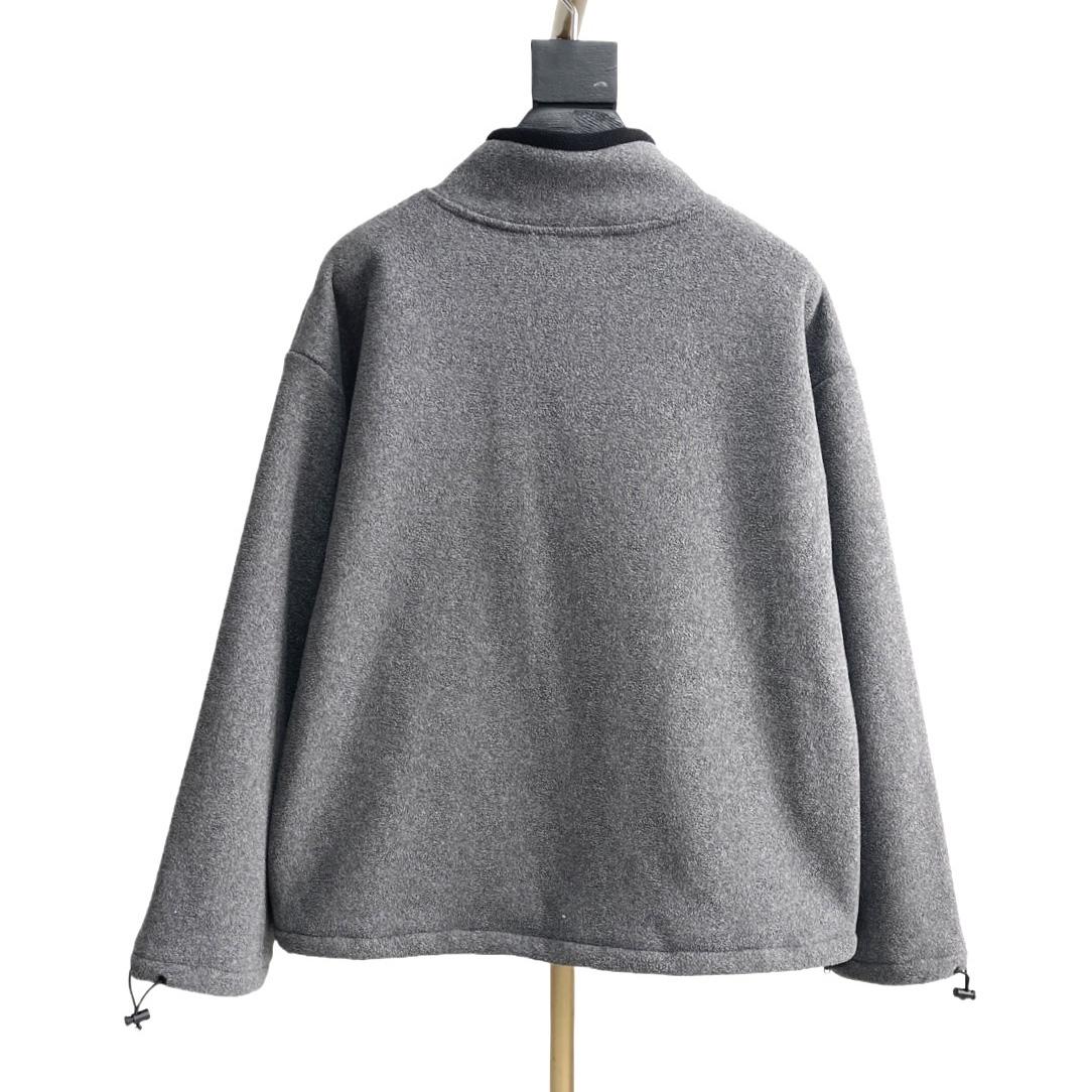 Miu Miu Logo-embroidered Fleece Sweatshirt    60056 - DesignerGu