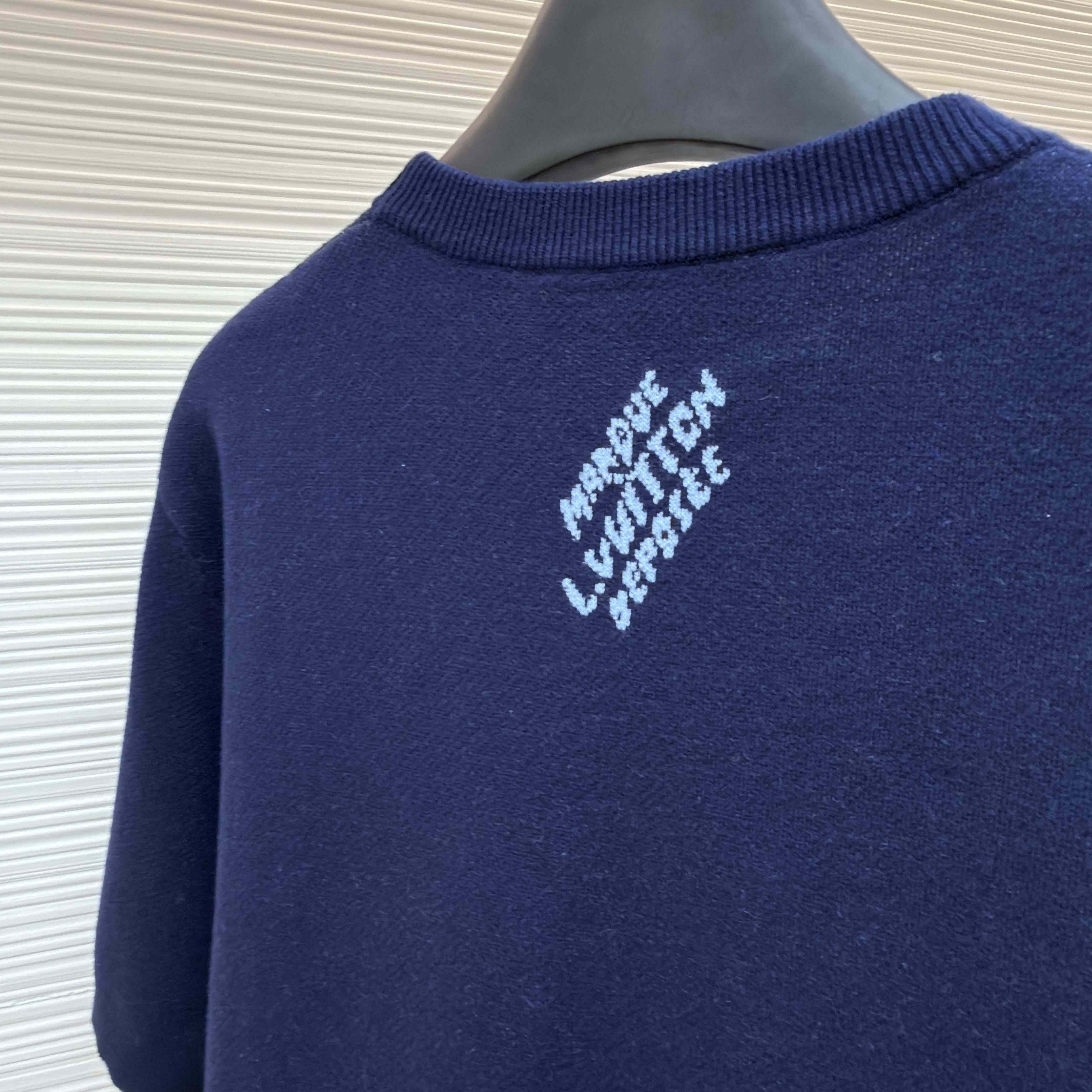 Louis Vuitton Short-Sleeved Jacquard Crewneck    1AJBVC - DesignerGu