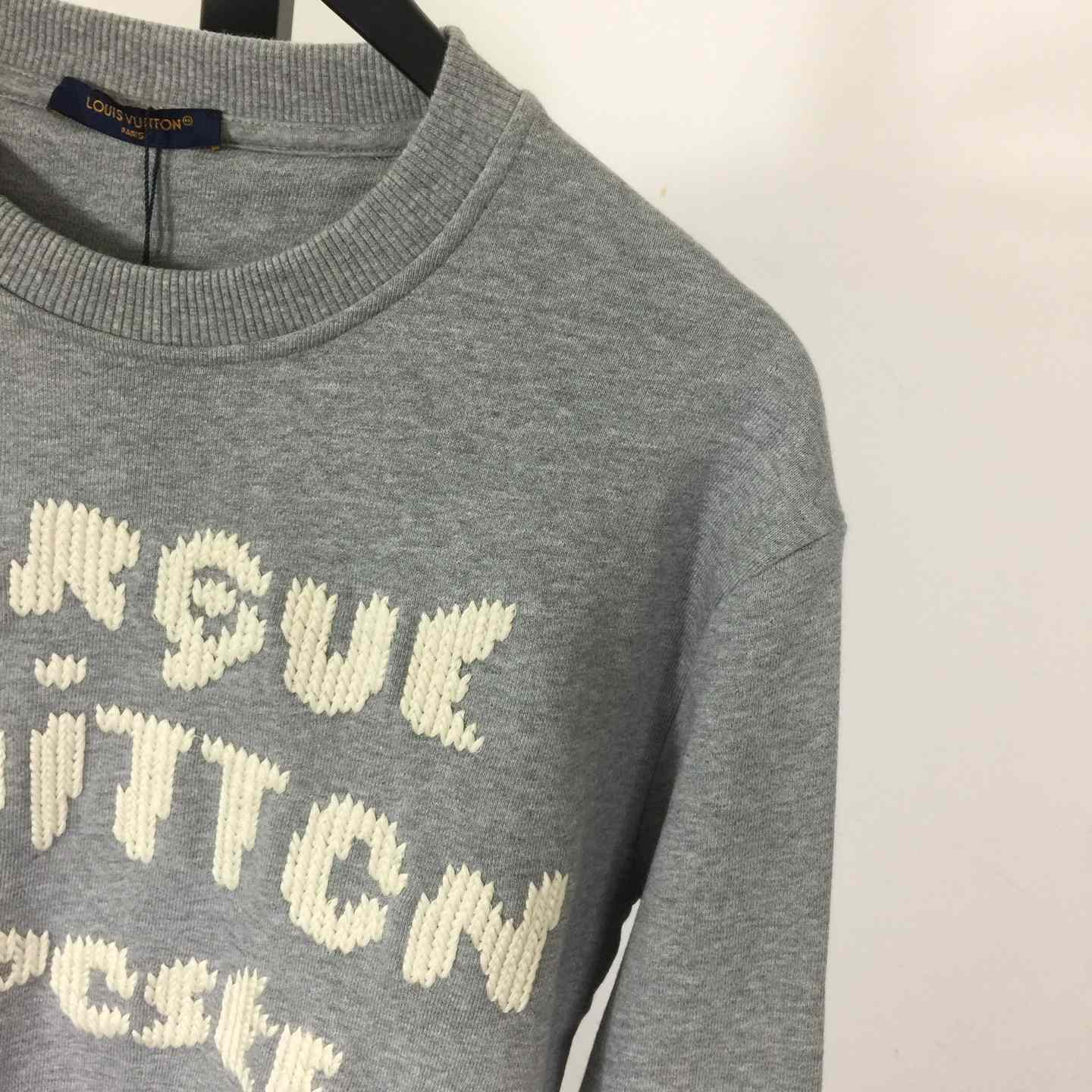 Louis Vuitton Embroidered Signature Sweatshirt  1AIKCO - DesignerGu