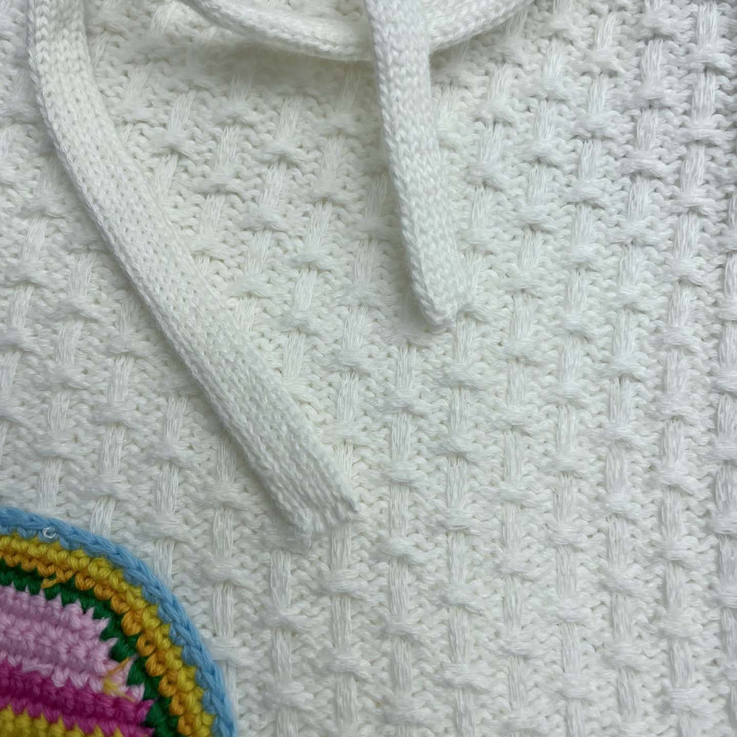 Casablanca Crochet Motif Shorts 'White'   Z6032 - DesignerGu