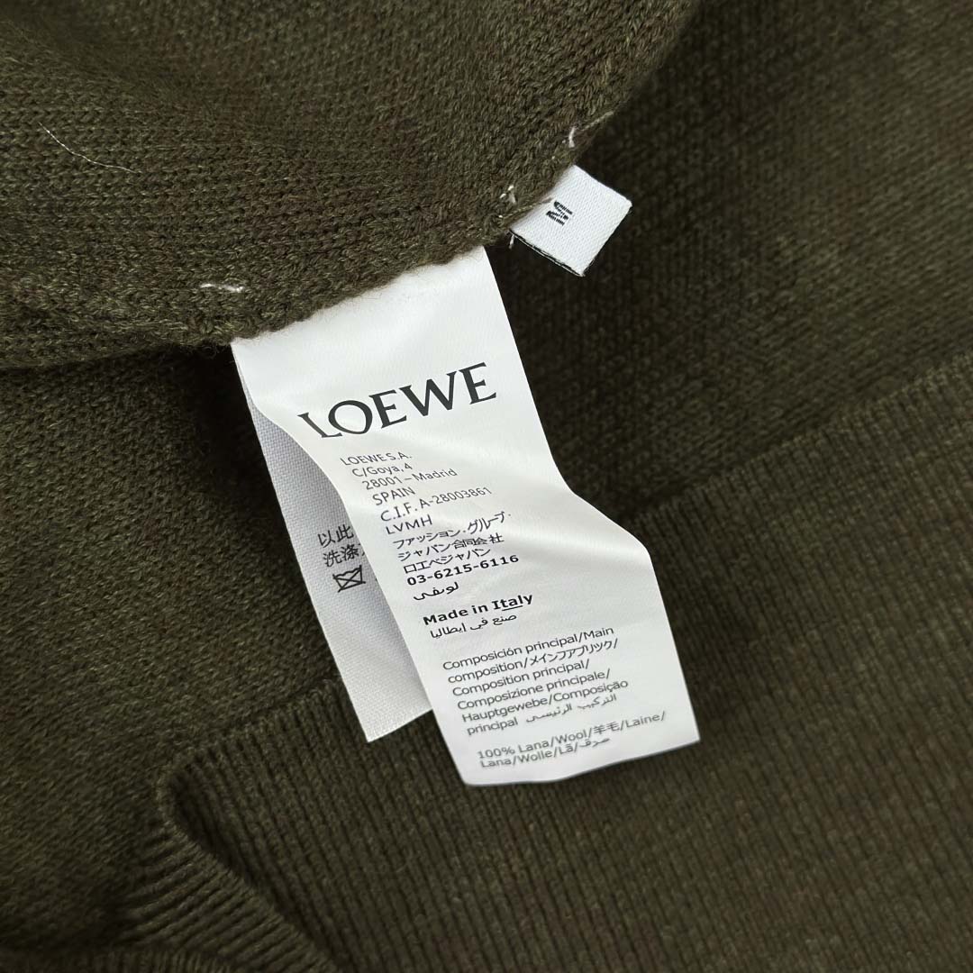 Loewe Anagram Zip-up Hoodie In Wool - DesignerGu