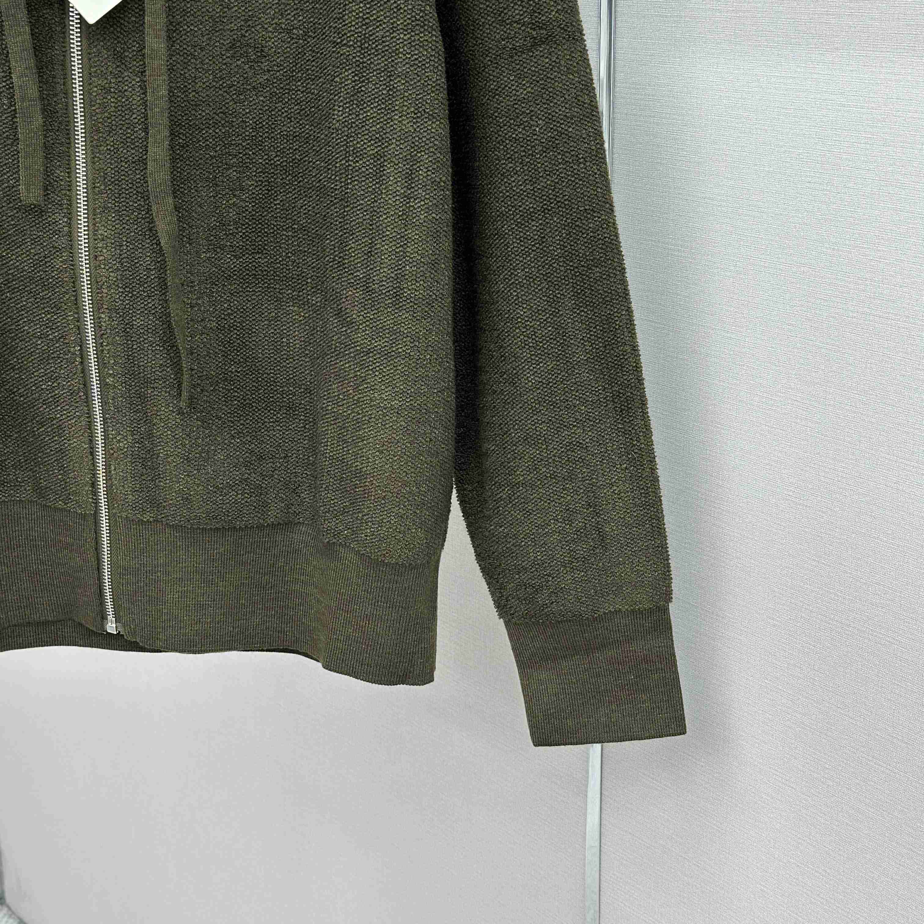 Loewe Anagram Zip-up Hoodie In Wool - DesignerGu