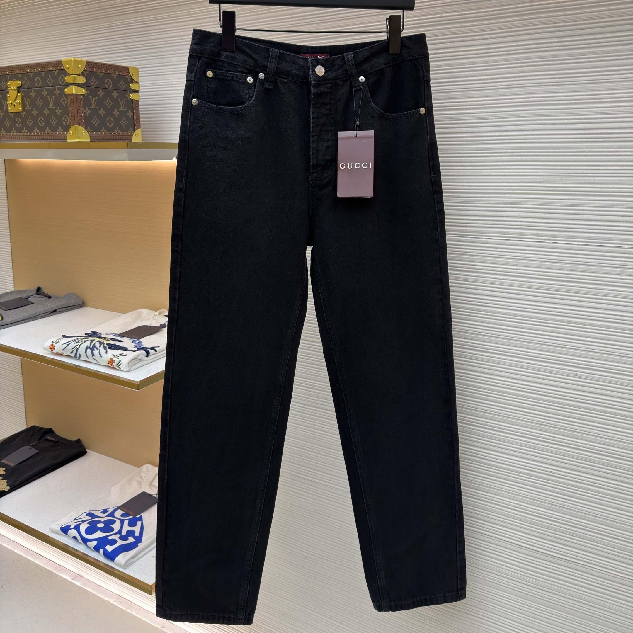 Gucci Denim Jean With Horsebit - DesignerGu