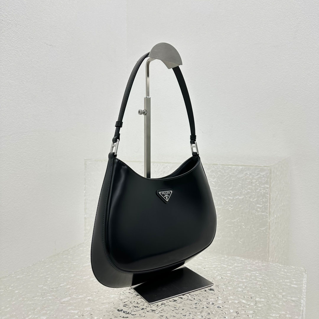 Prada Cleo Brushed Leather Shoulder Bag - DesignerGu