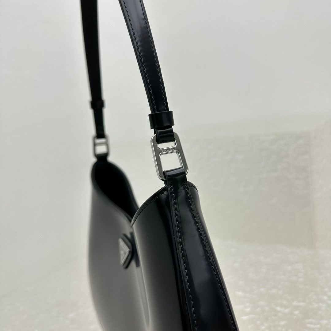 Prada Cleo Brushed Leather Shoulder Bag - DesignerGu