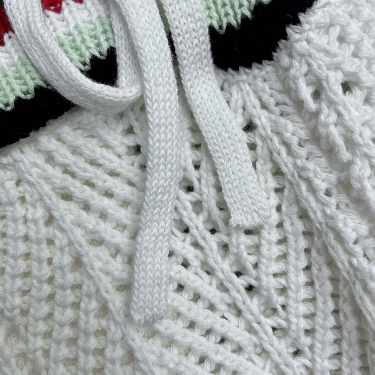 Casablanca Chevron Faux Crochet Shorts   Z6030 - DesignerGu