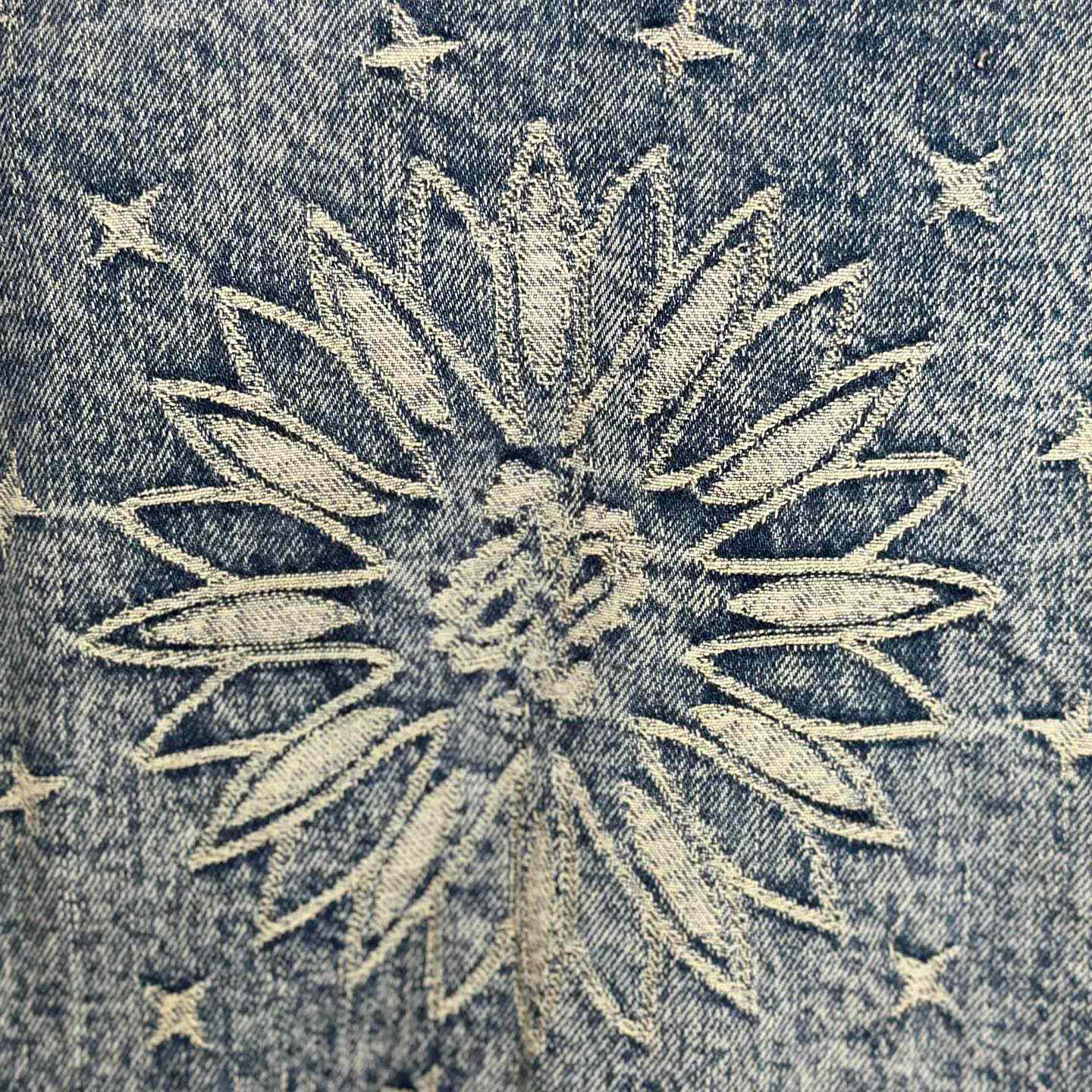 Supreme Bandana Jacquard Denim Hooded Work Jacket 'Blue' - DesignerGu