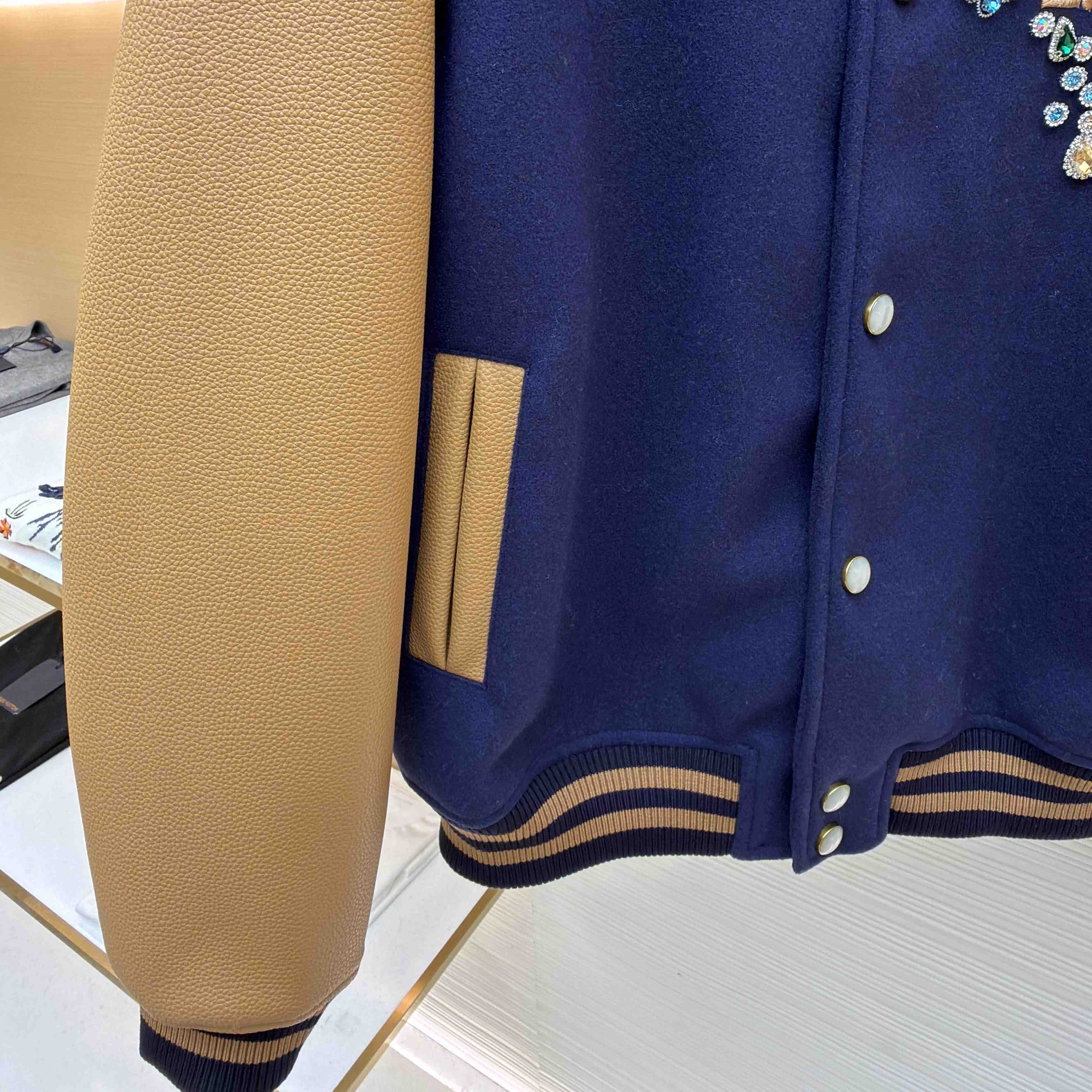 Louis Vuitton Embellished Varsity Jacket   1AJUZ7 - DesignerGu