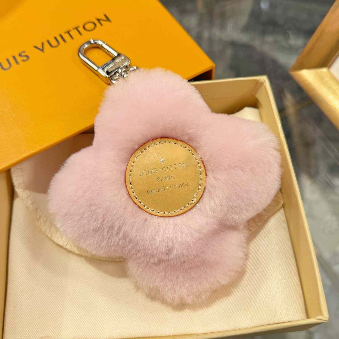 Louis Vuitton Vivienne Shearling Bag Charm   - DesignerGu