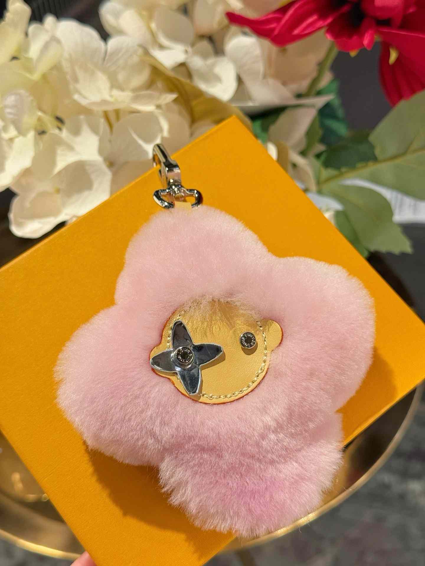 Louis Vuitton Vivienne Shearling Bag Charm   - DesignerGu