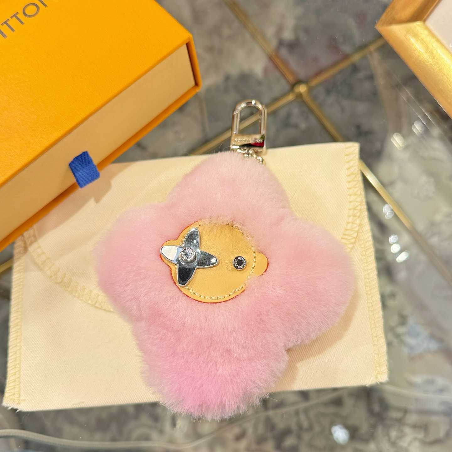 Louis Vuitton Vivienne Shearling Bag Charm   - DesignerGu