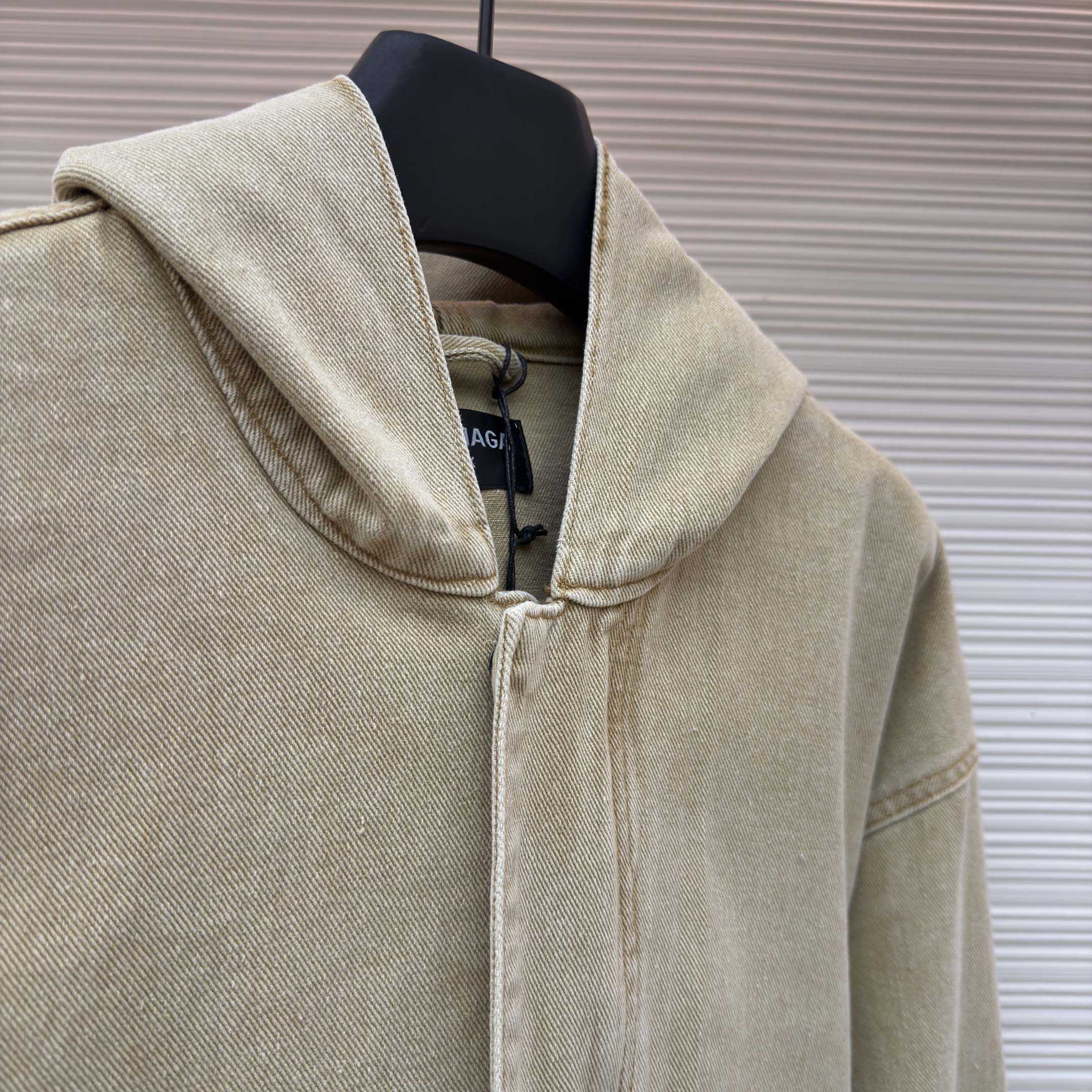 Balenciaga Zipped-pocket Long-sleeves Denim Jacket - DesignerGu