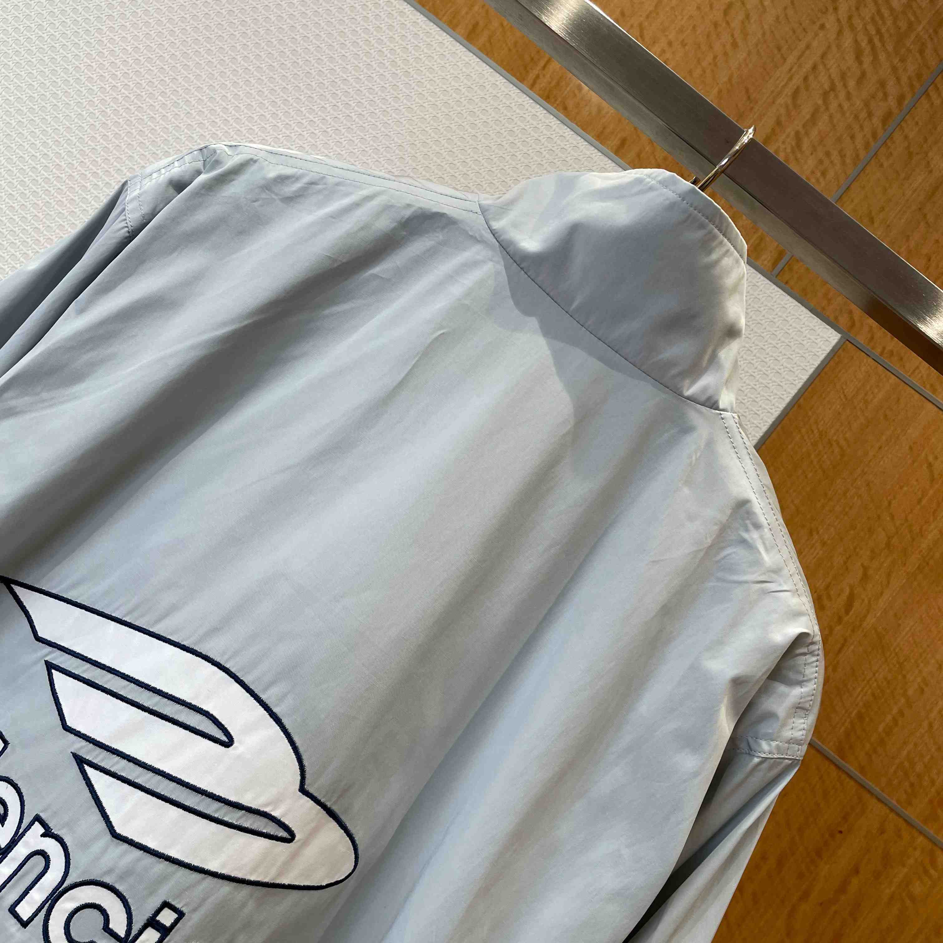 Balenciaga 3B Football Jacket In New Grey - DesignerGu