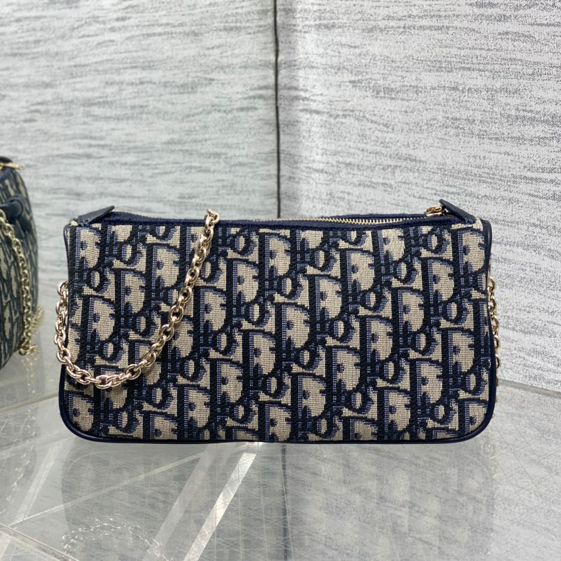 Dior Oblique Bow Pouch with Chain - DesignerGu