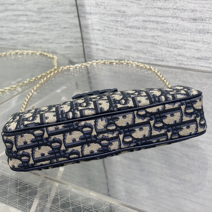 Dior Oblique Bow Pouch with Chain - DesignerGu