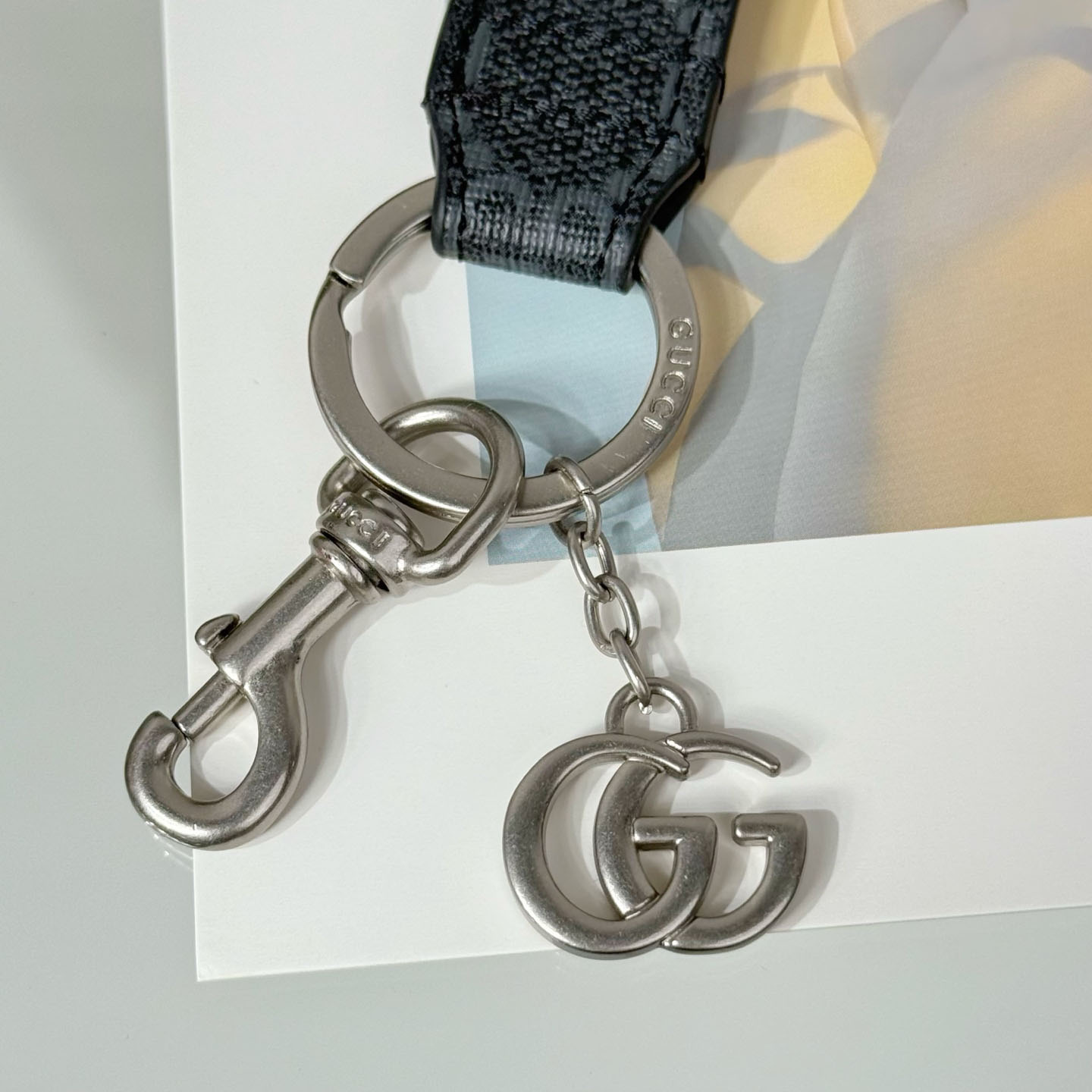 Gucci GG Keychain With Double G  - DesignerGu