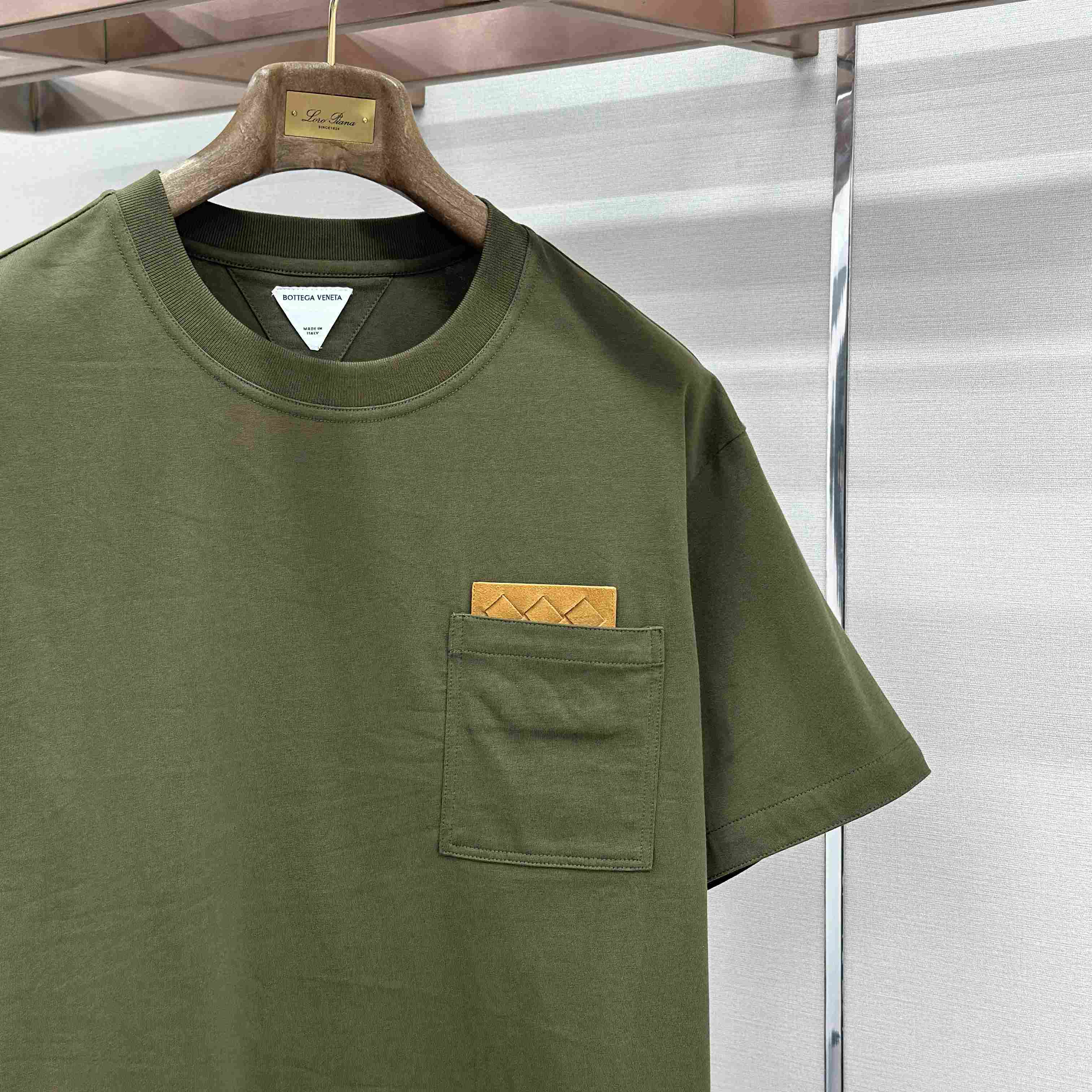 Bottega Veneta Pima Cotton Jersey T-Shirt - DesignerGu