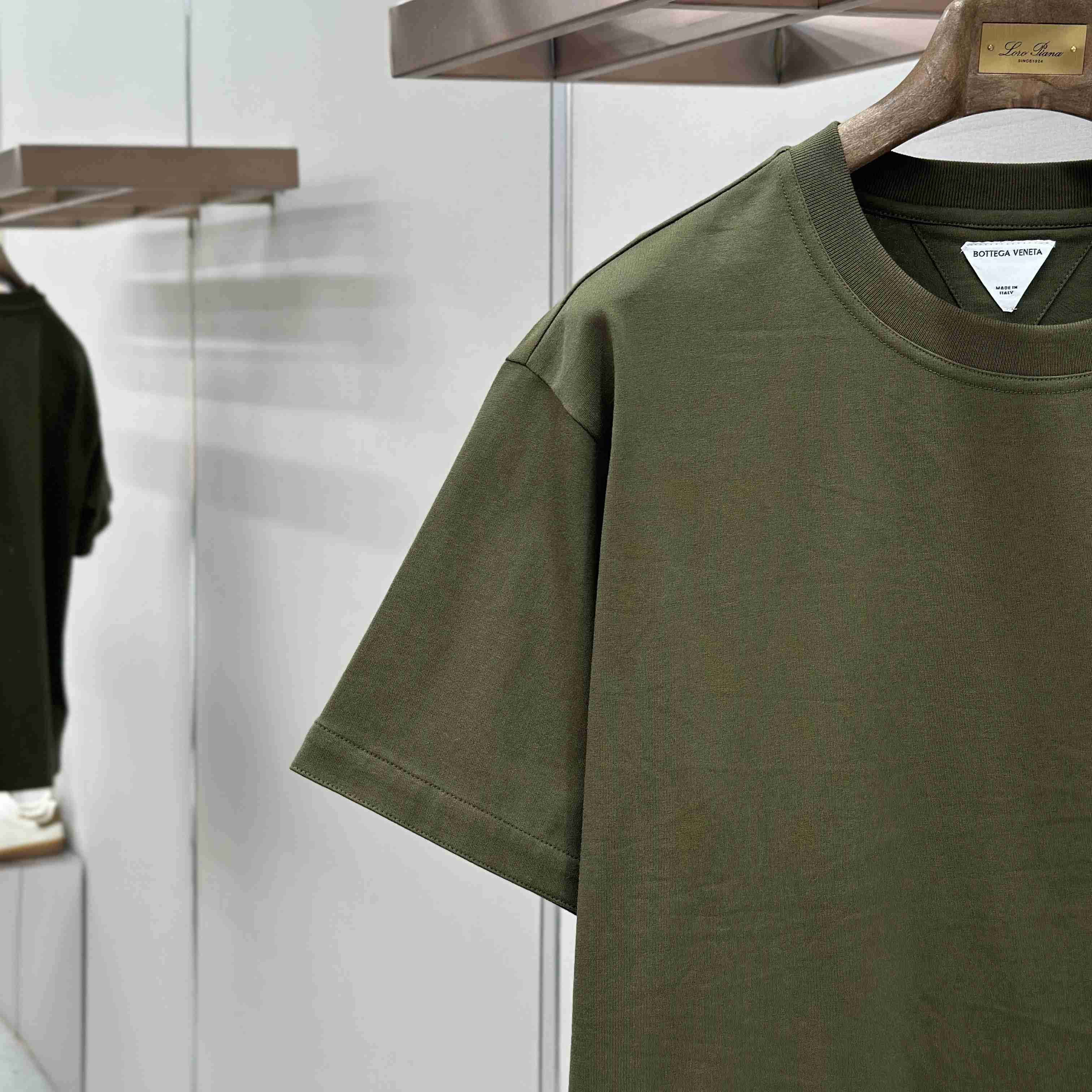 Bottega Veneta Pima Cotton Jersey T-Shirt - DesignerGu