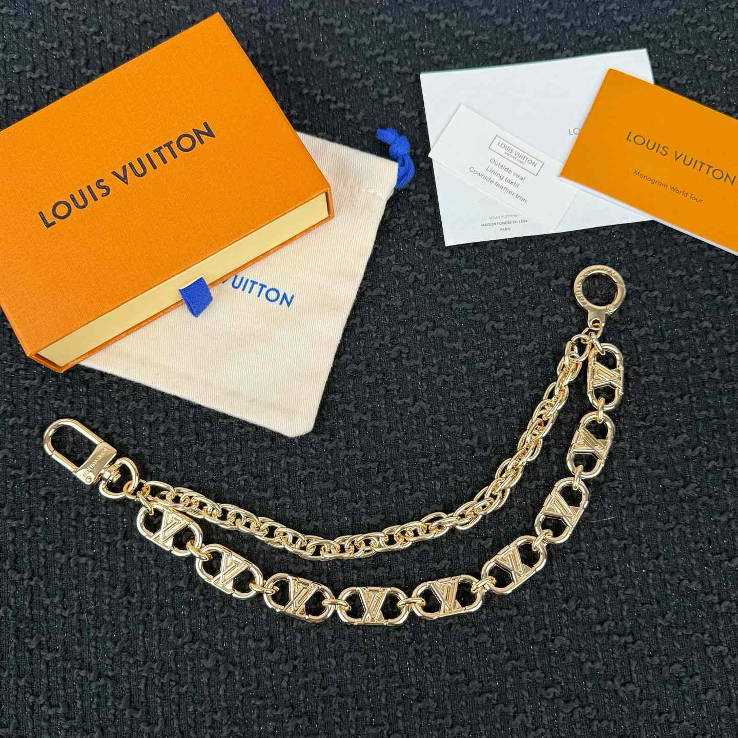 Louis Vuitton LV Flower Links Chain Belt   M03687 - DesignerGu