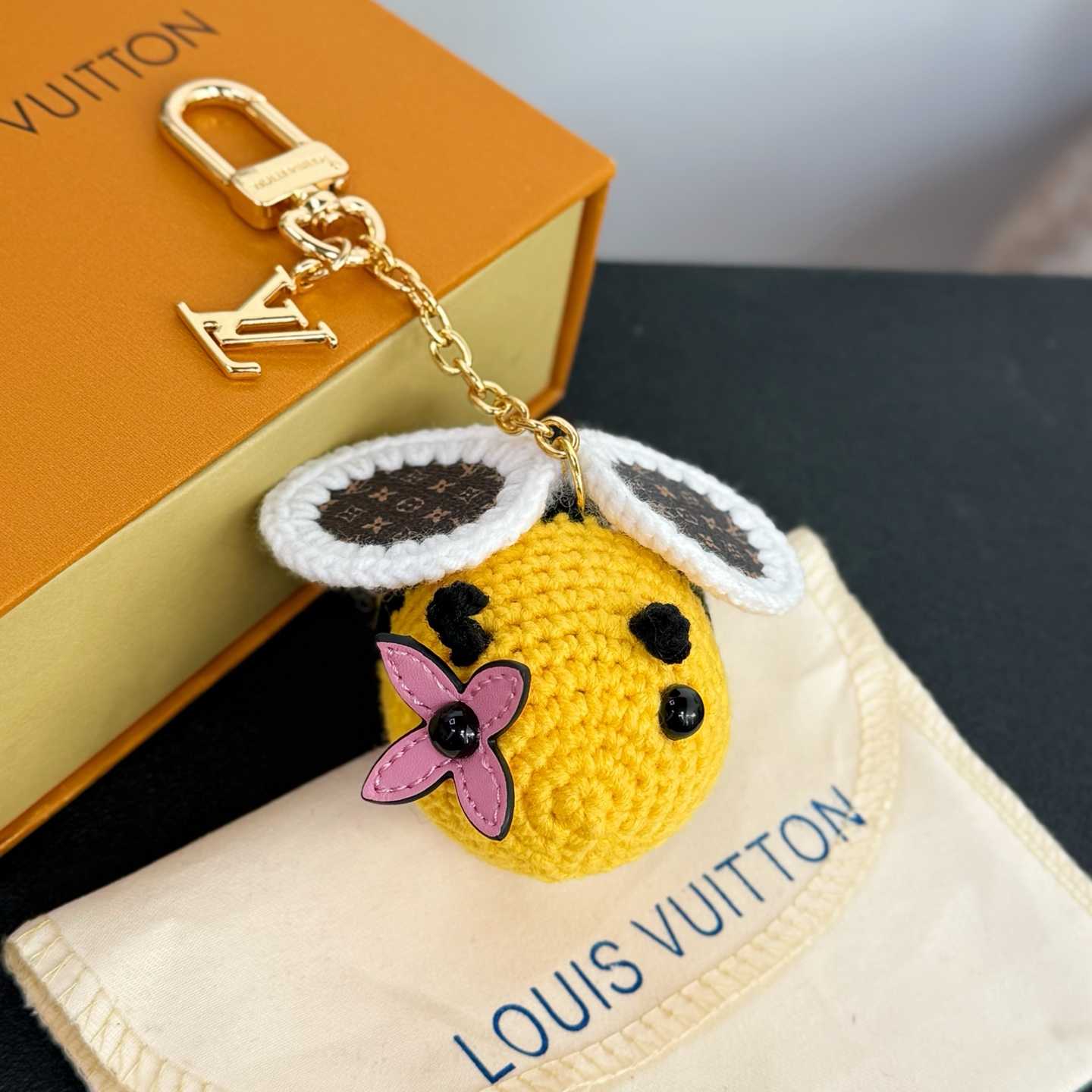 Louis Vuitton Bee LV Crochet Bag Charm   M02585 - DesignerGu