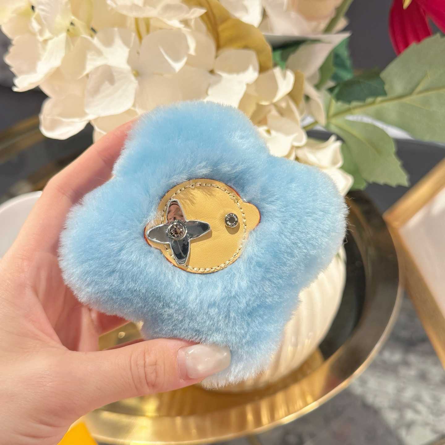 Louis Vuitton Vivienne Shearling Bag Charm   - DesignerGu