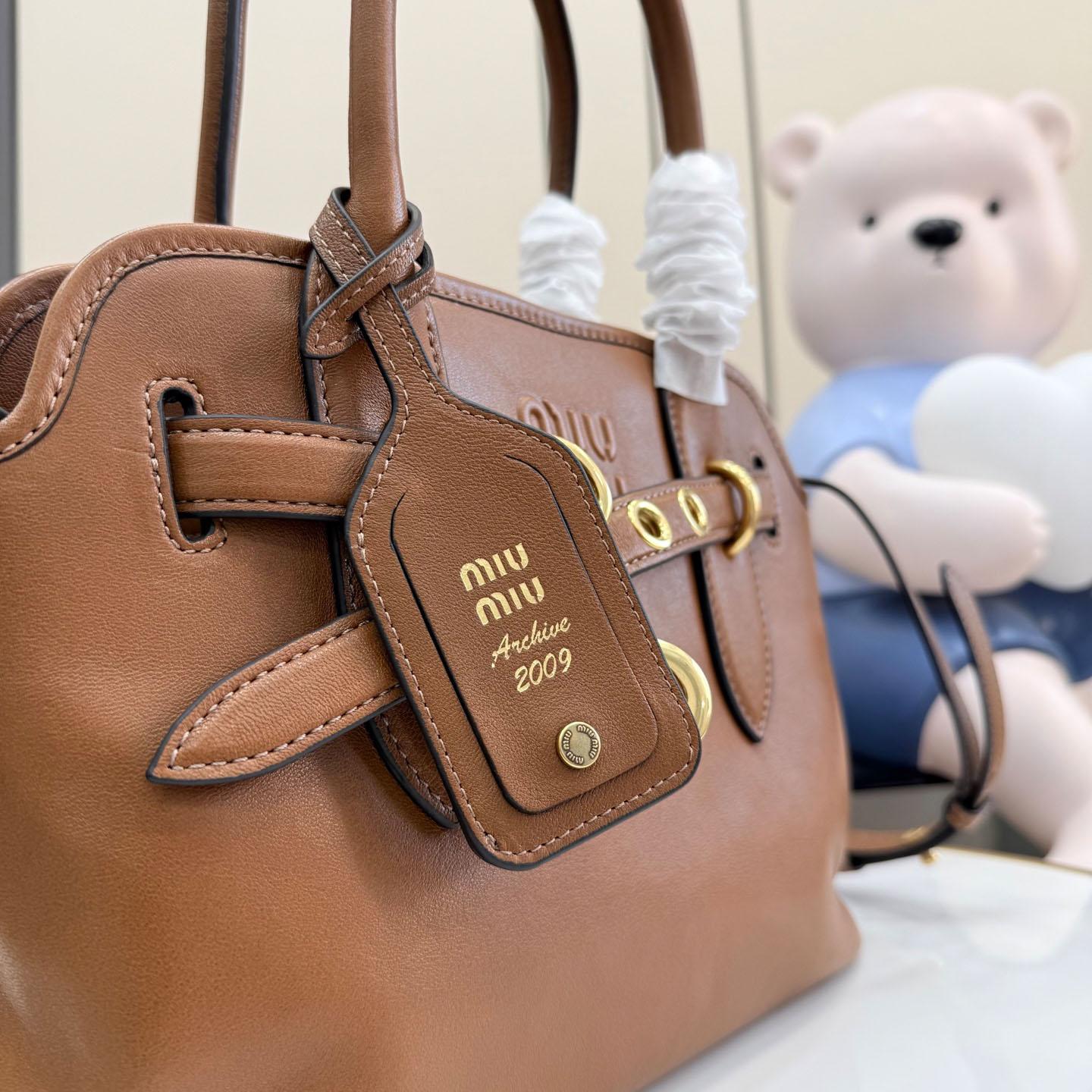 Miu Miu Aventure Nappa Leather Bag 5BA292 - DesignerGu