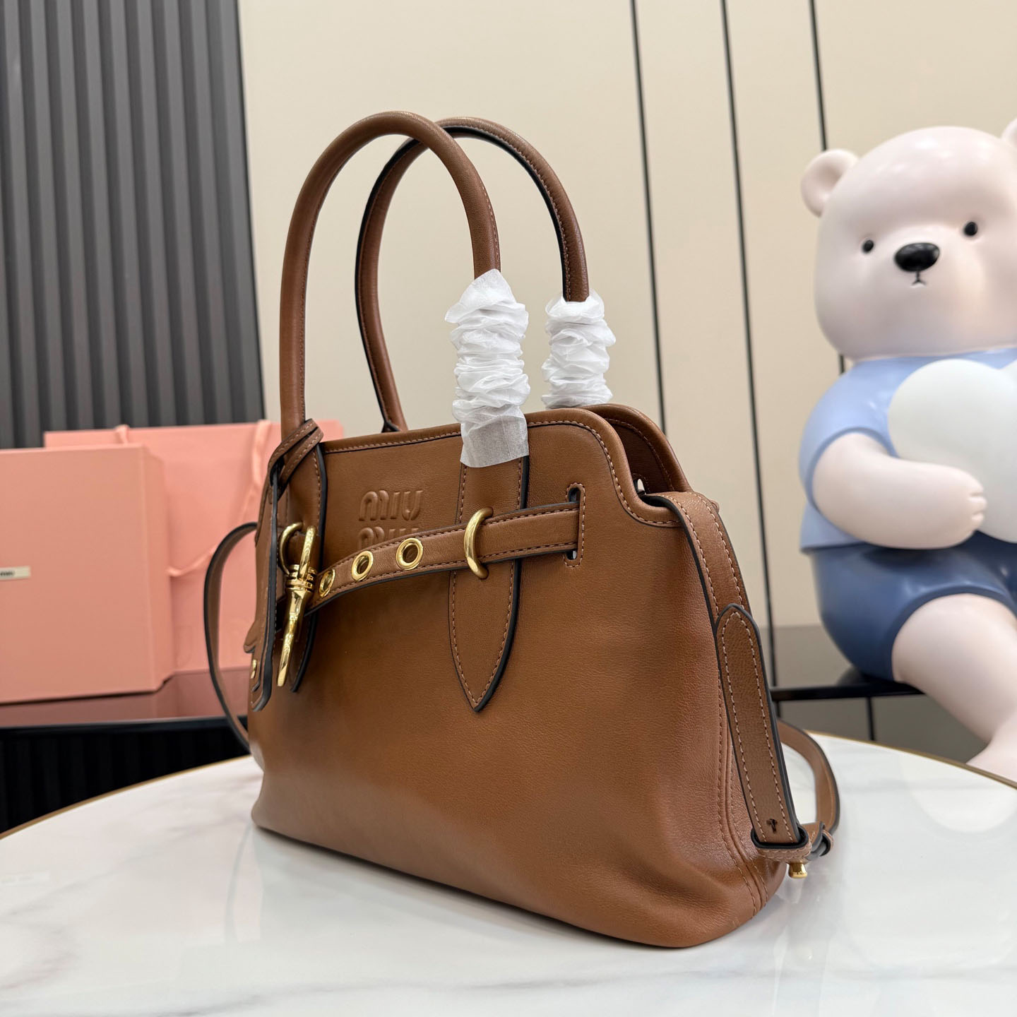 Miu Miu Aventure Nappa Leather Bag 5BA292 - DesignerGu