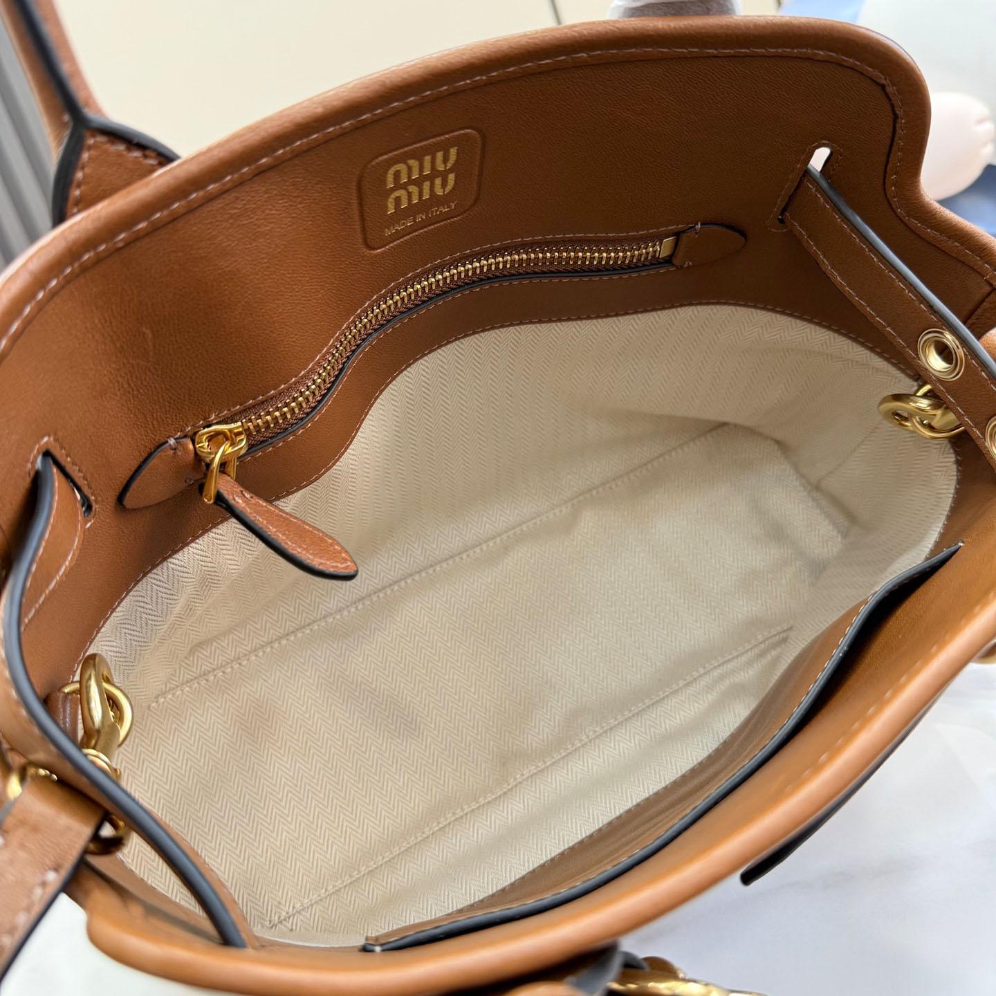 Miu Miu Aventure Nappa Leather Bag 5BA292 - DesignerGu