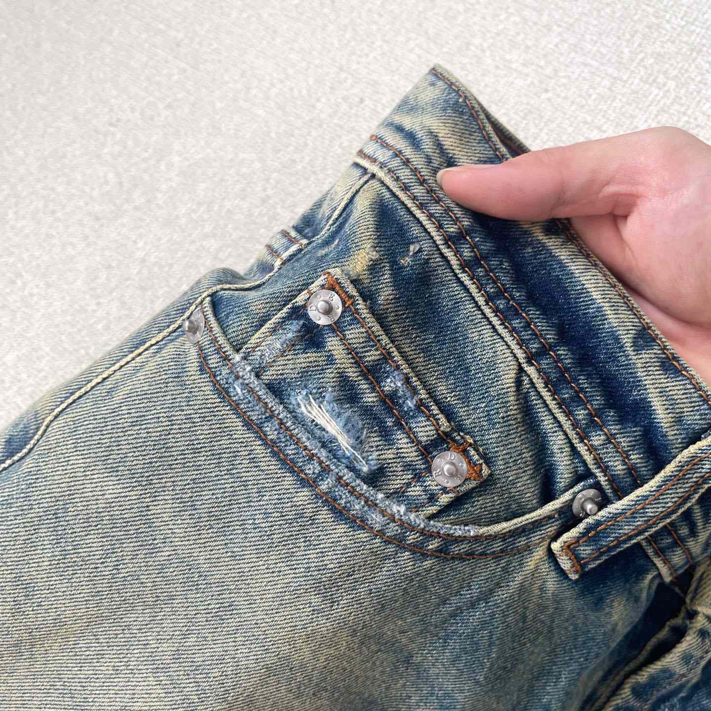 Enfants Riches Déprimés Corpse Pose Jeans 'Yellow Tint' - DesignerGu