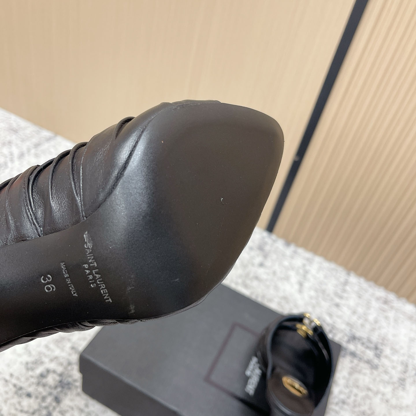 Saint Laurent EMILIE Mules In Satin Crepe - DesignerGu