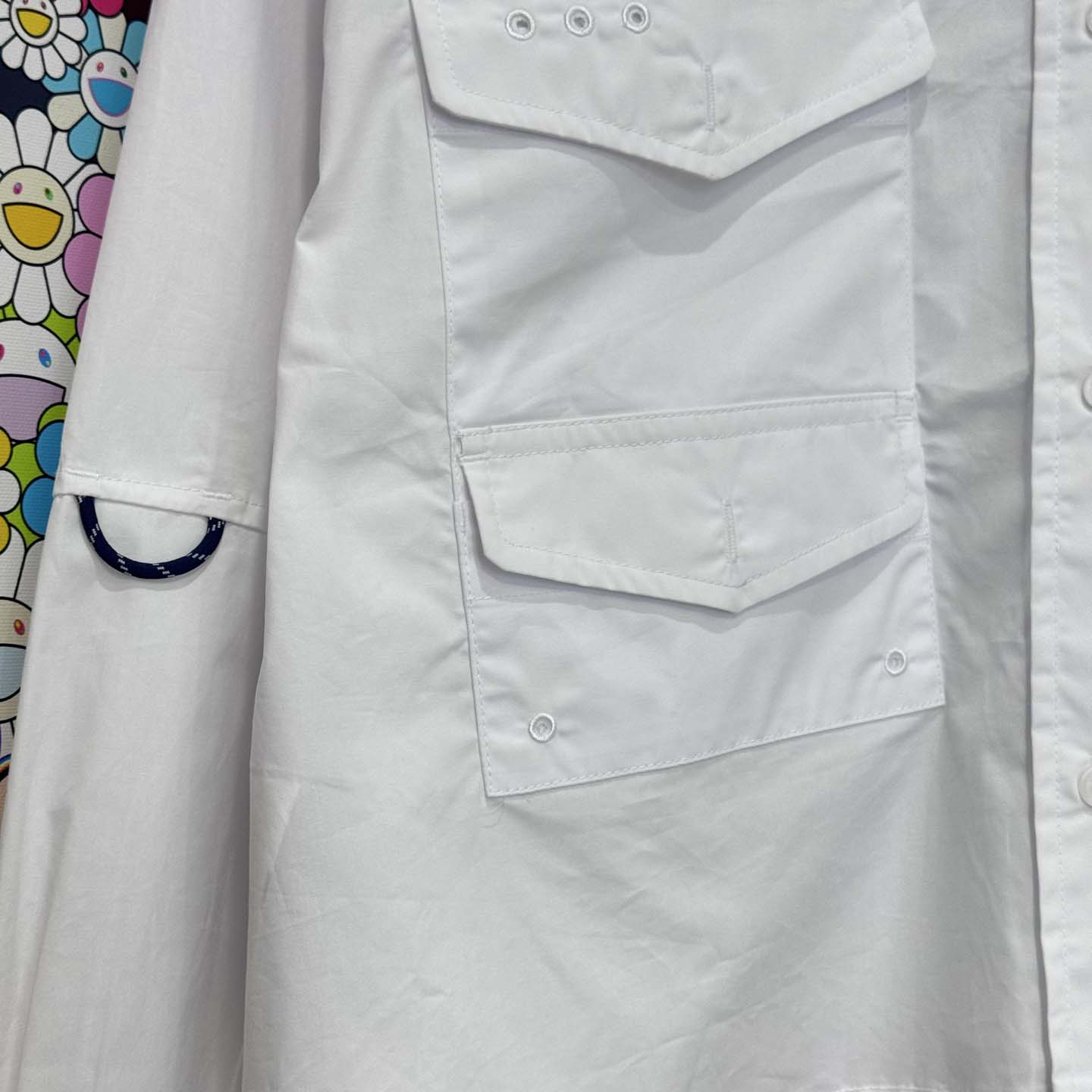 Miu Miu Logo-embroidered Cropped Poplin Shirt - DesignerGu