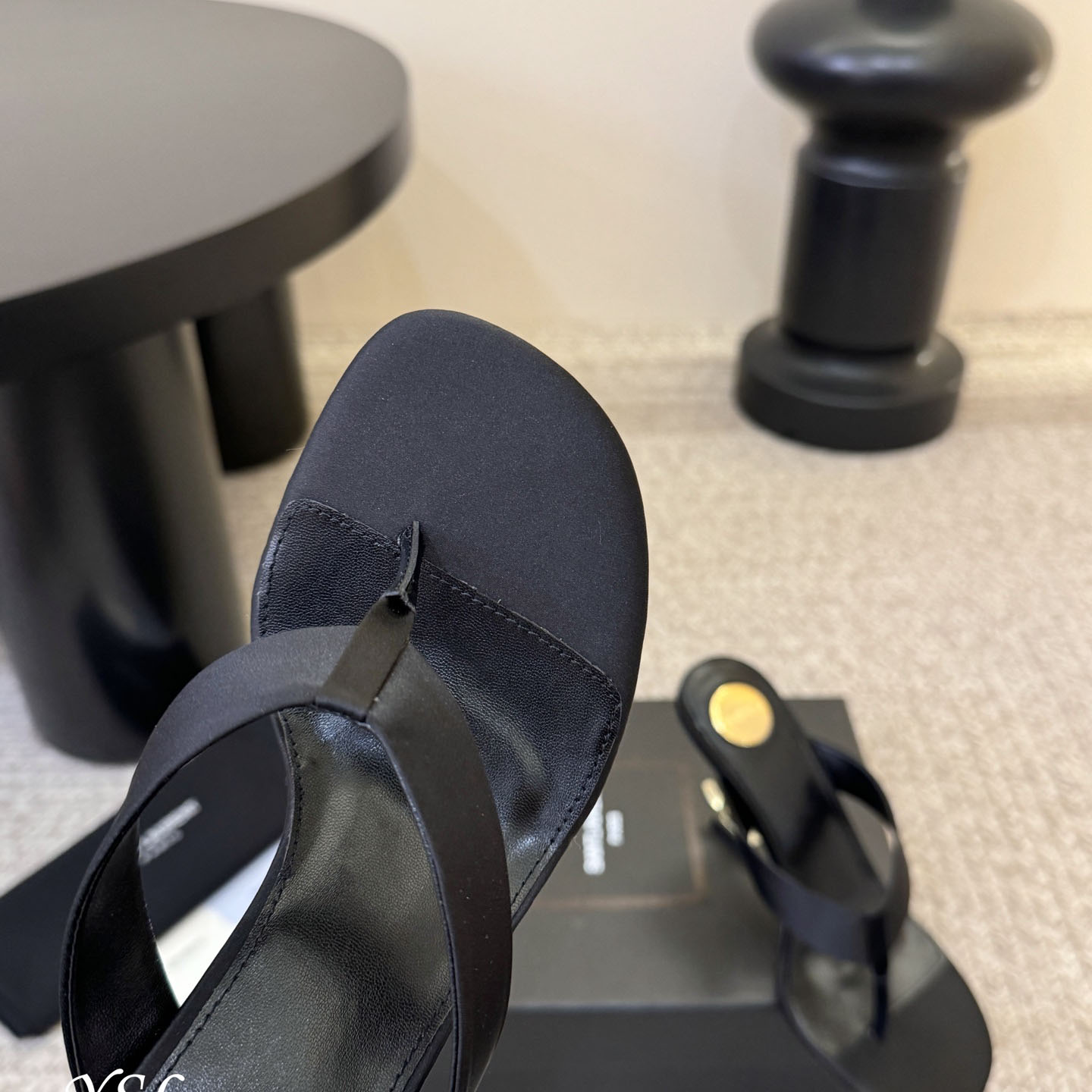 Saint Laurent OPYUM Mules In Satin  Crepe - DesignerGu