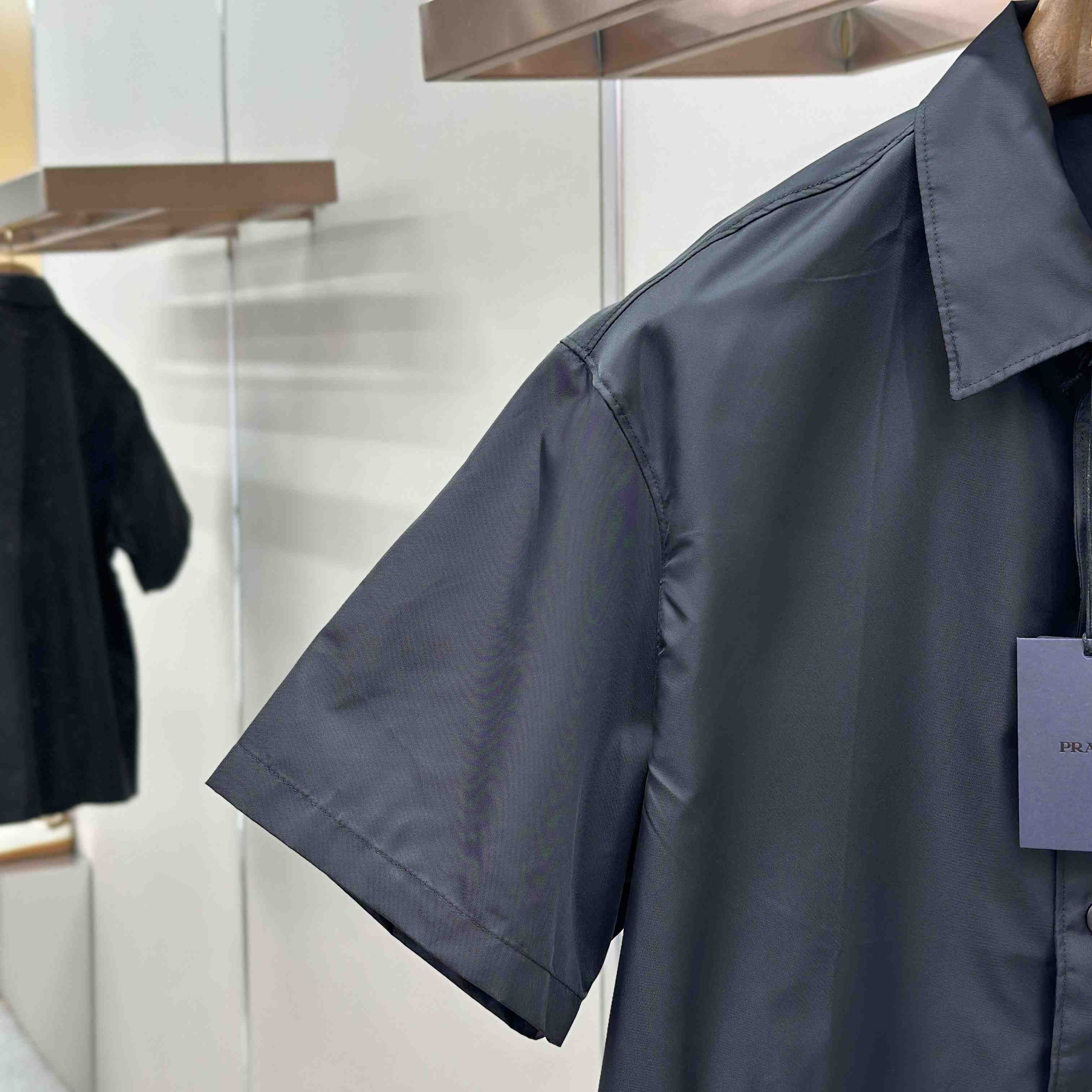 Prada Re-Nylon Short-Sleeved Shirt - DesignerGu