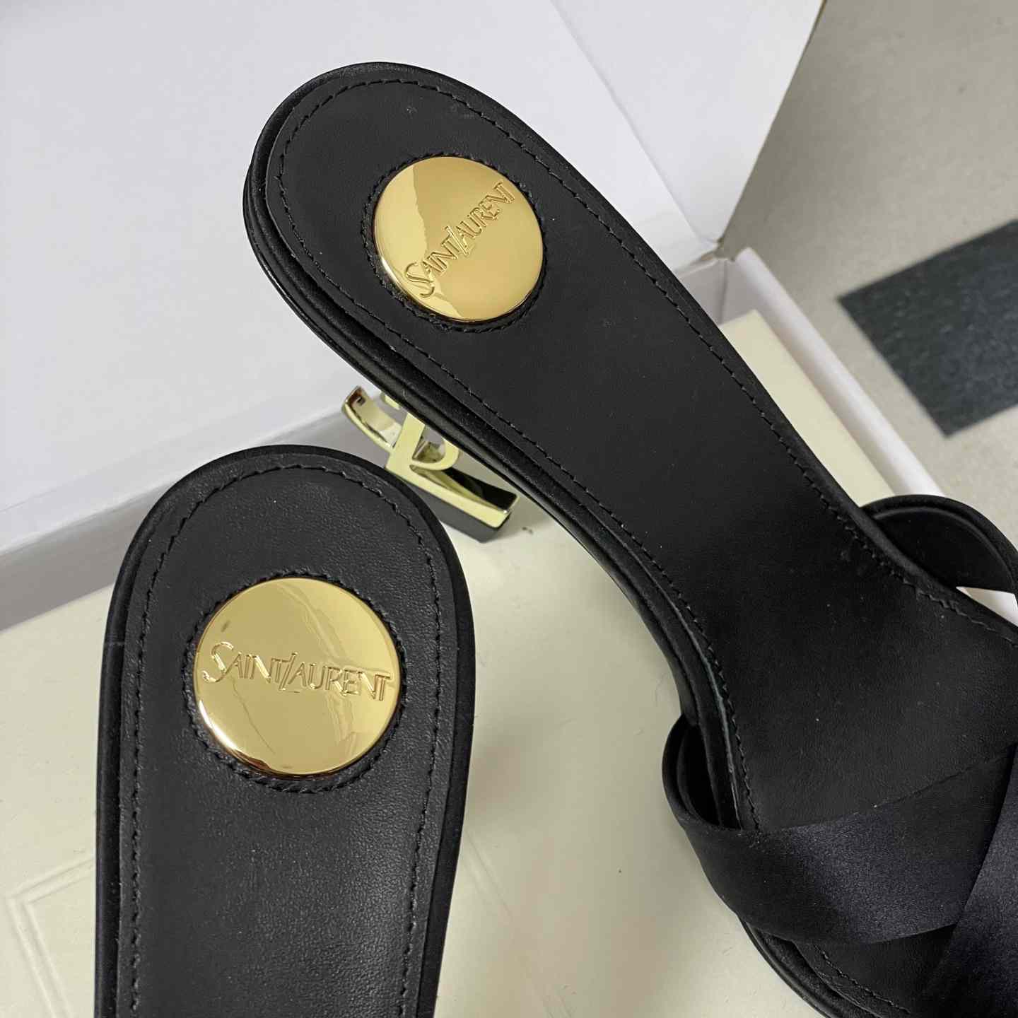 Saint Laurent Opyum Mules In Satin Crepe  - DesignerGu