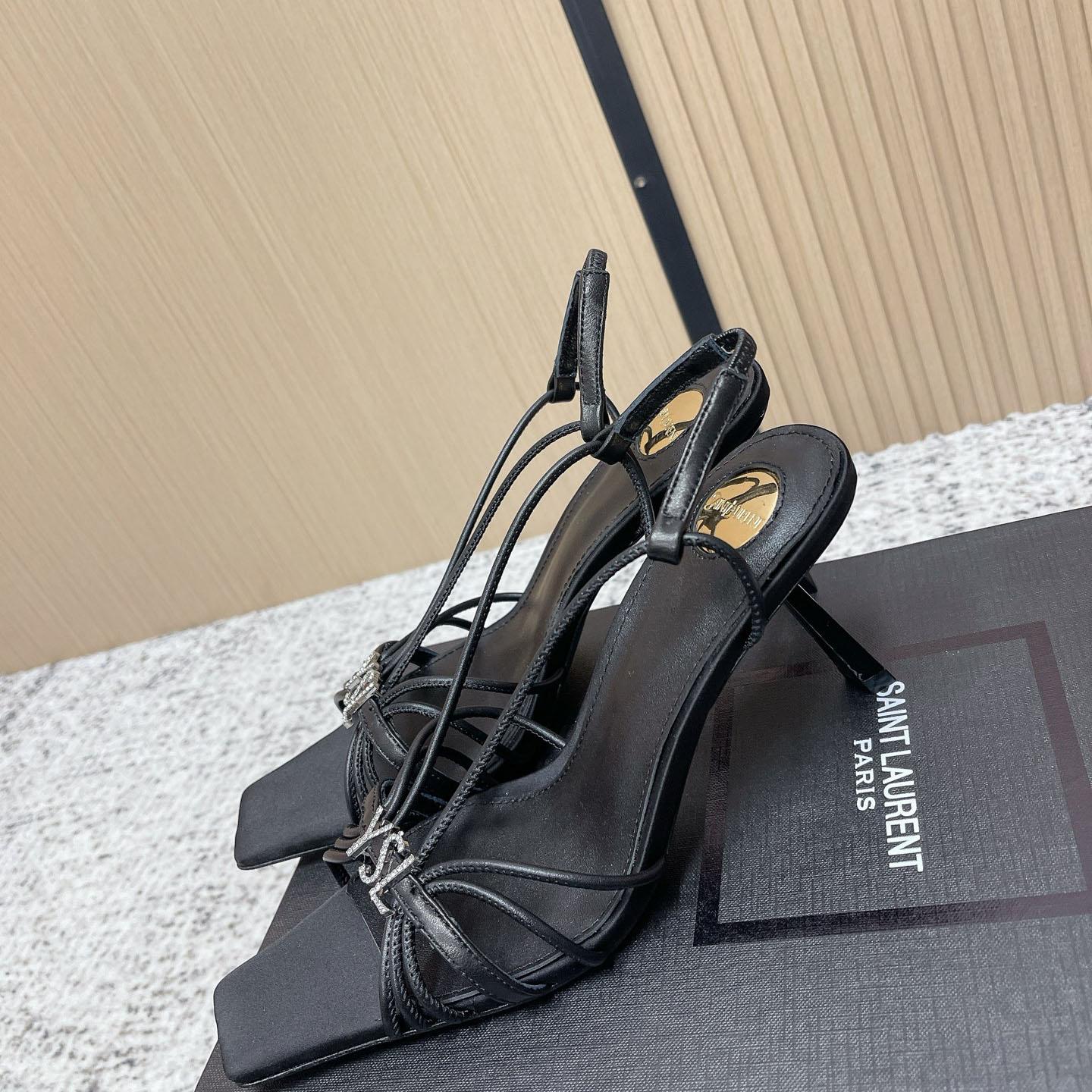 Saint Laurent JERRY Sandals In Smooth Leather - DesignerGu