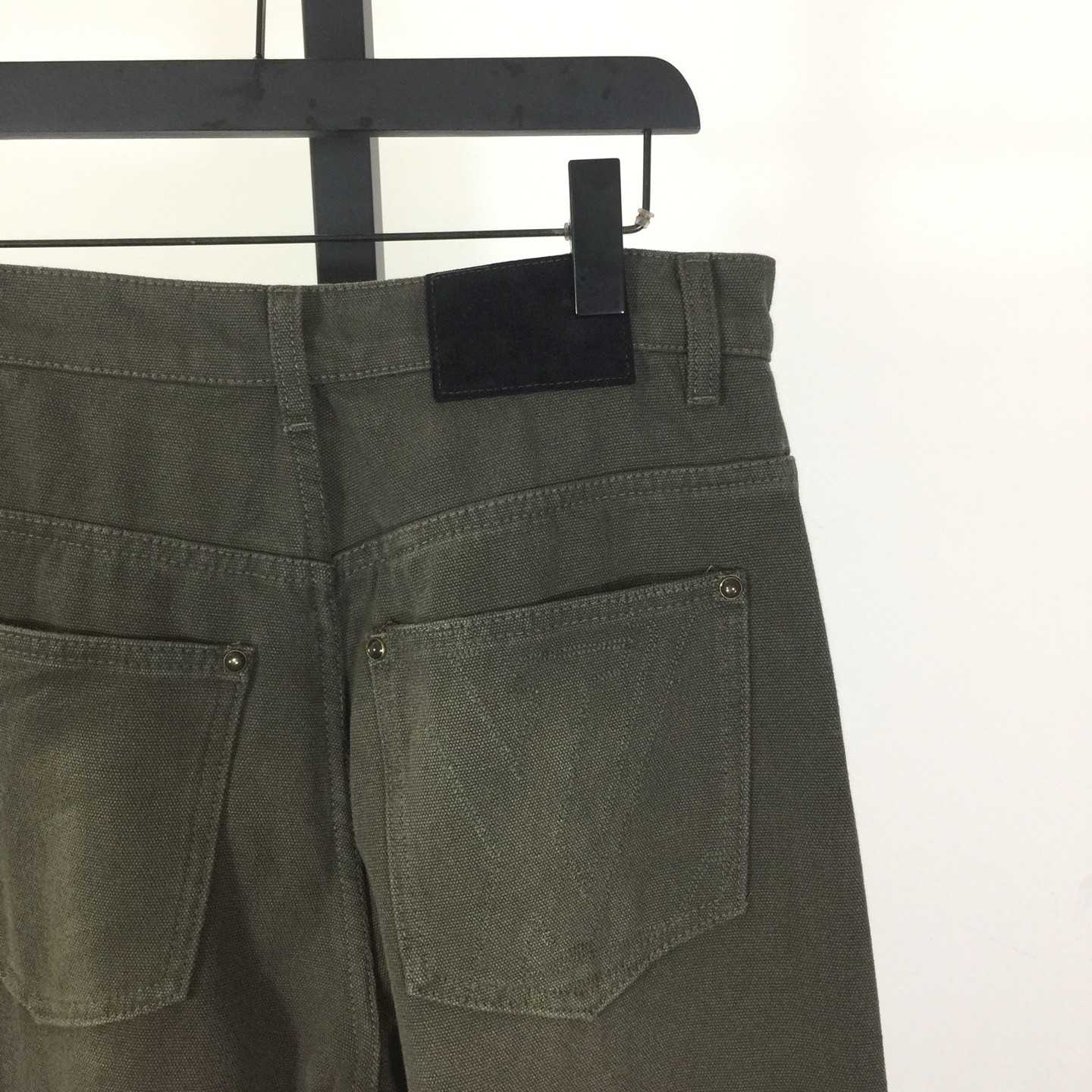 Louis Vuitton Waxed Denim Pants With Signature Turn-Ups   1AJCU6 - DesignerGu