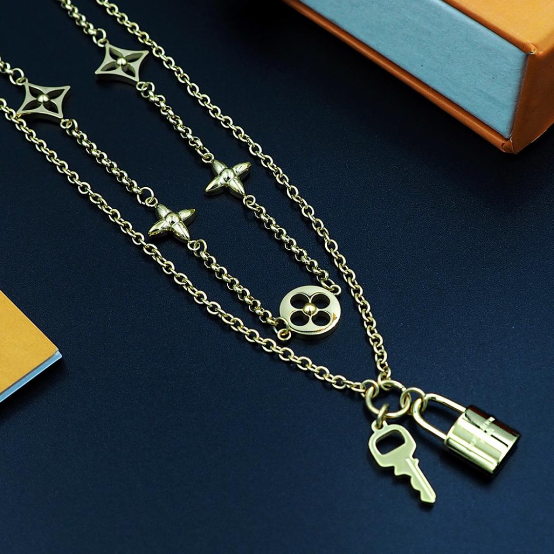 Louis Vuitton LV Iconic Charms Necklace  M02494 - DesignerGu