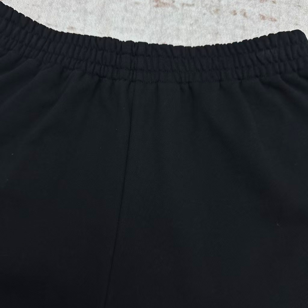 Balenciaga Political Campaign Sweat Shorts In Black - DesignerGu