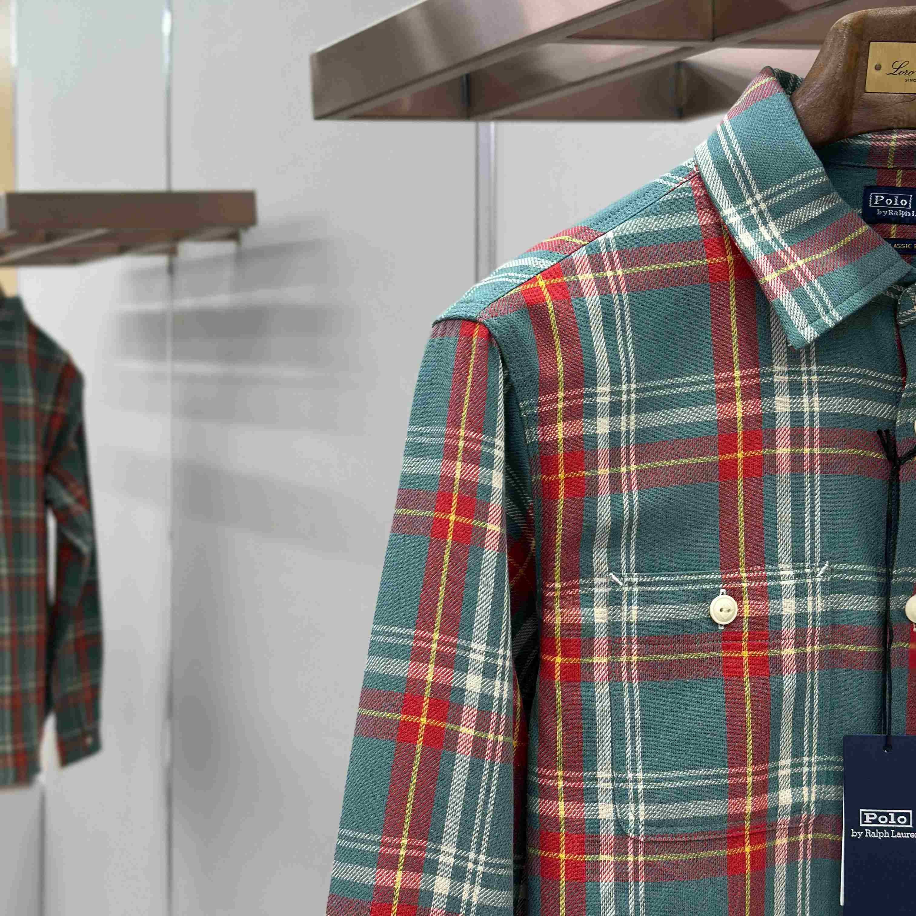  Ralph Lauren Classic Fit Plaid Flannel Workshirt - DesignerGu