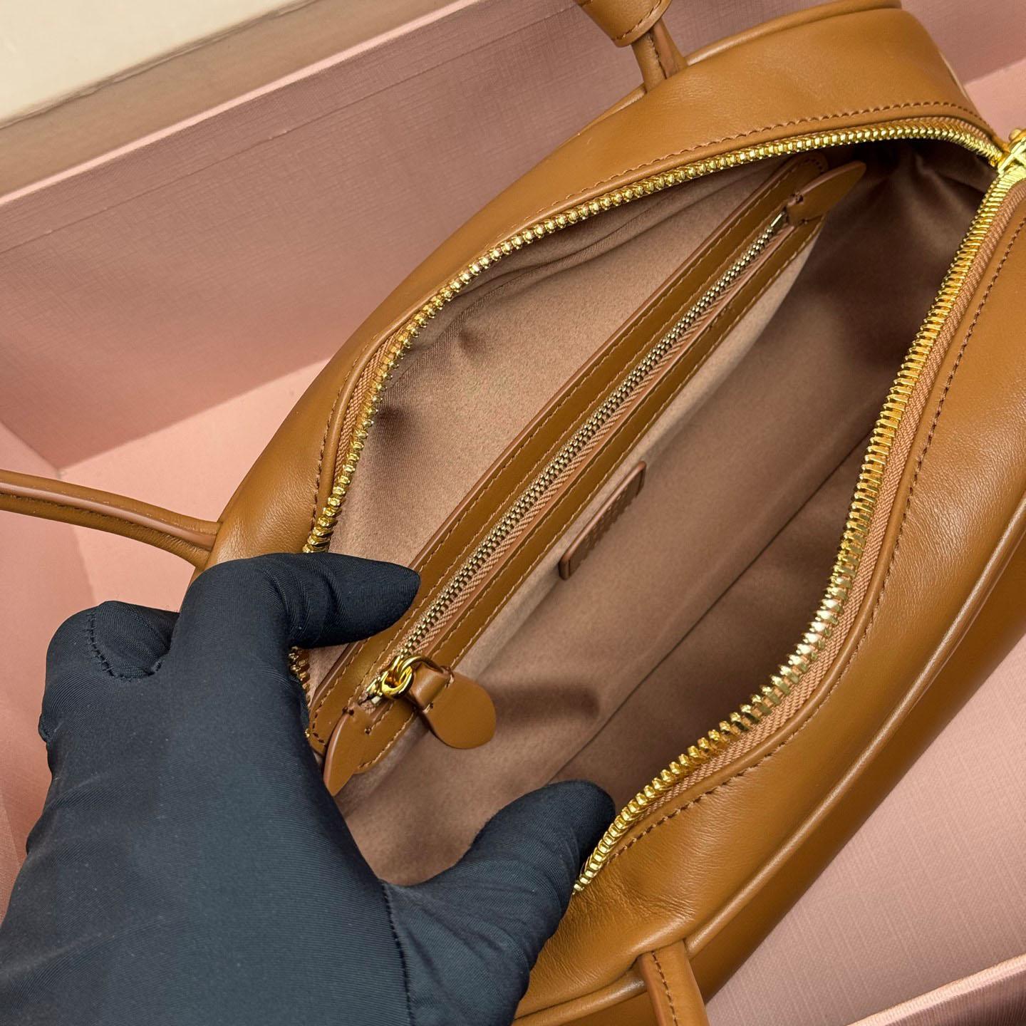 Miu Miu Beau Leather Bag - DesignerGu