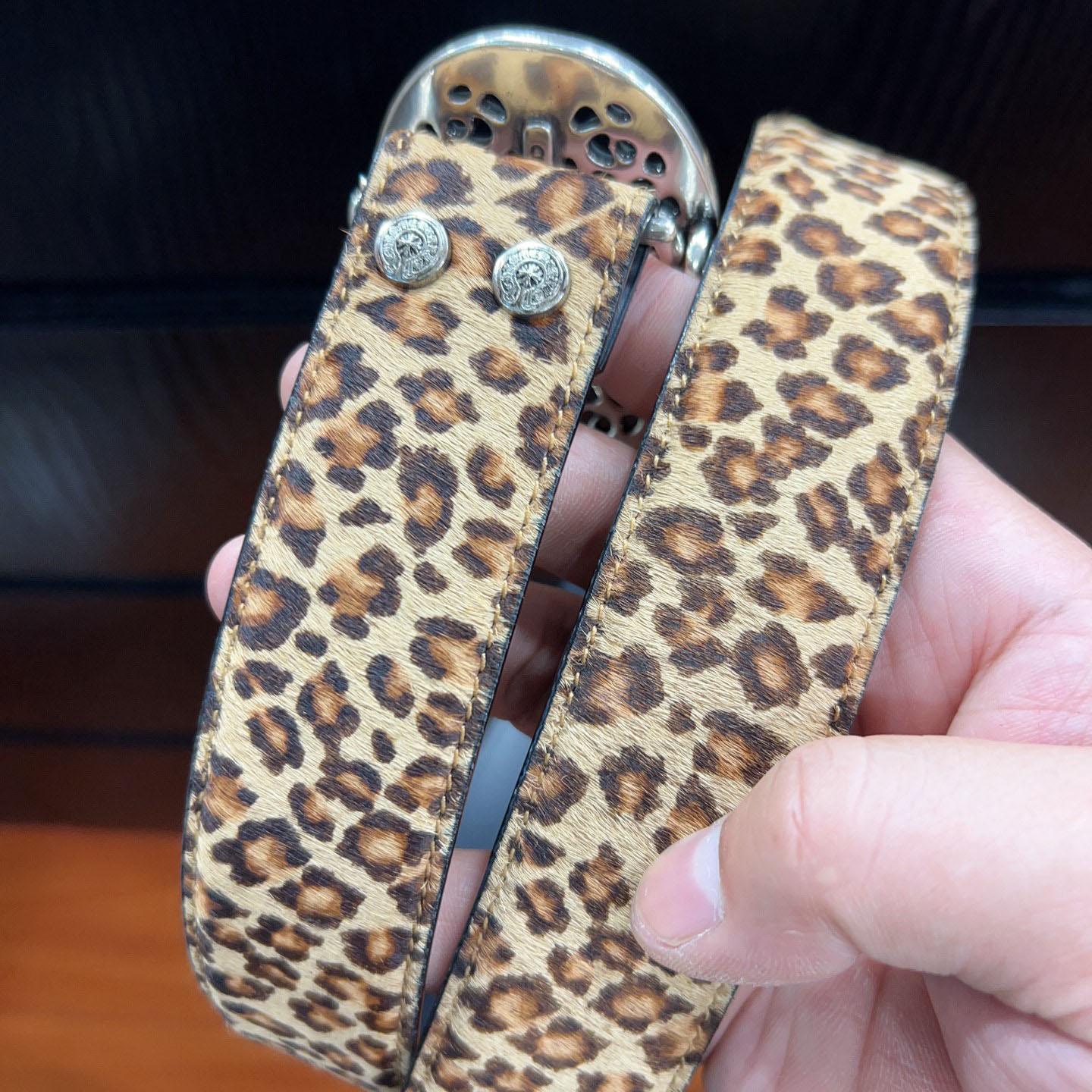 Chrome Hearts Leather Belt   - DesignerGu