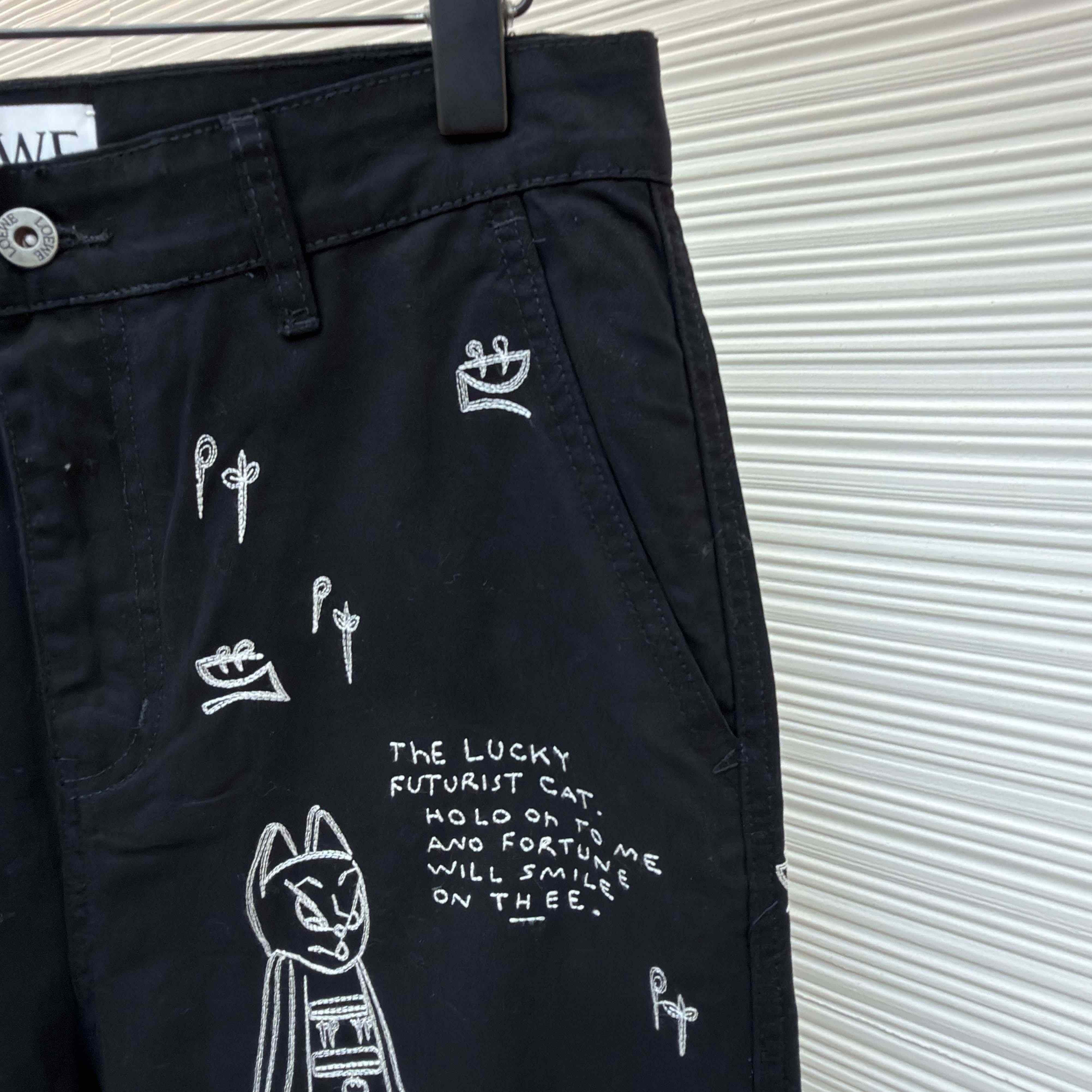 Loewe Trousers In Cotton - DesignerGu