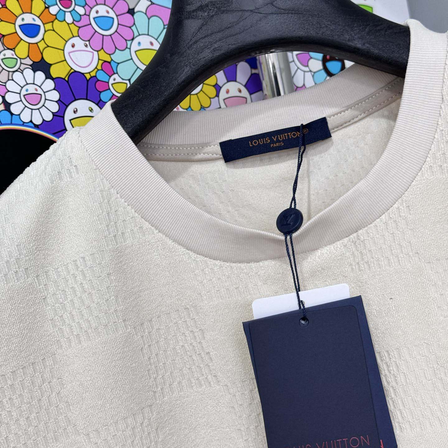 Louis Vuitton Damier French Terry Cotton T-Shirt - DesignerGu