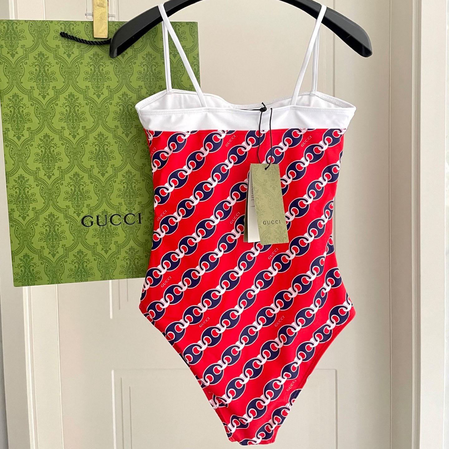 Gucci  Printed One-Piece Swimsuit - DesignerGu