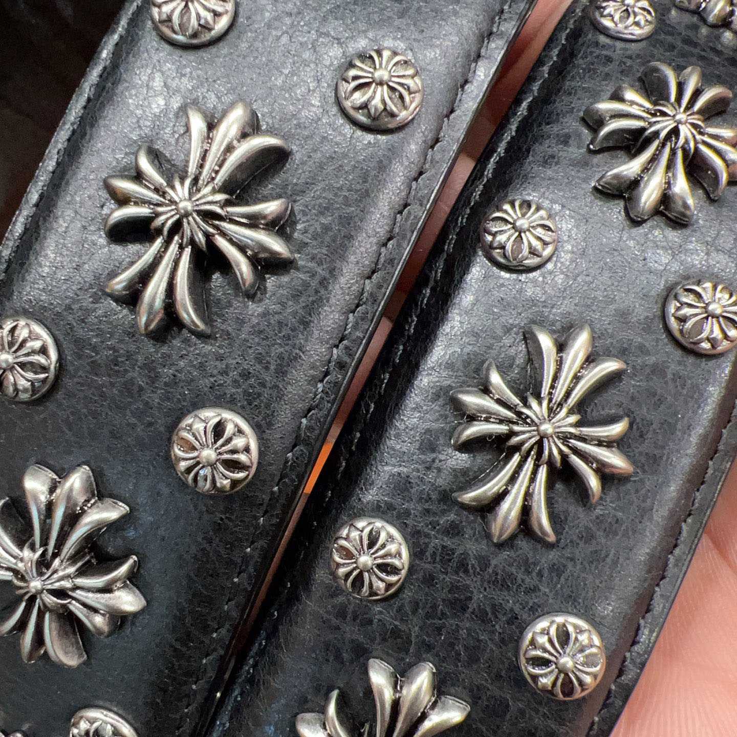 Chrome Hearts Leather Belt   - DesignerGu