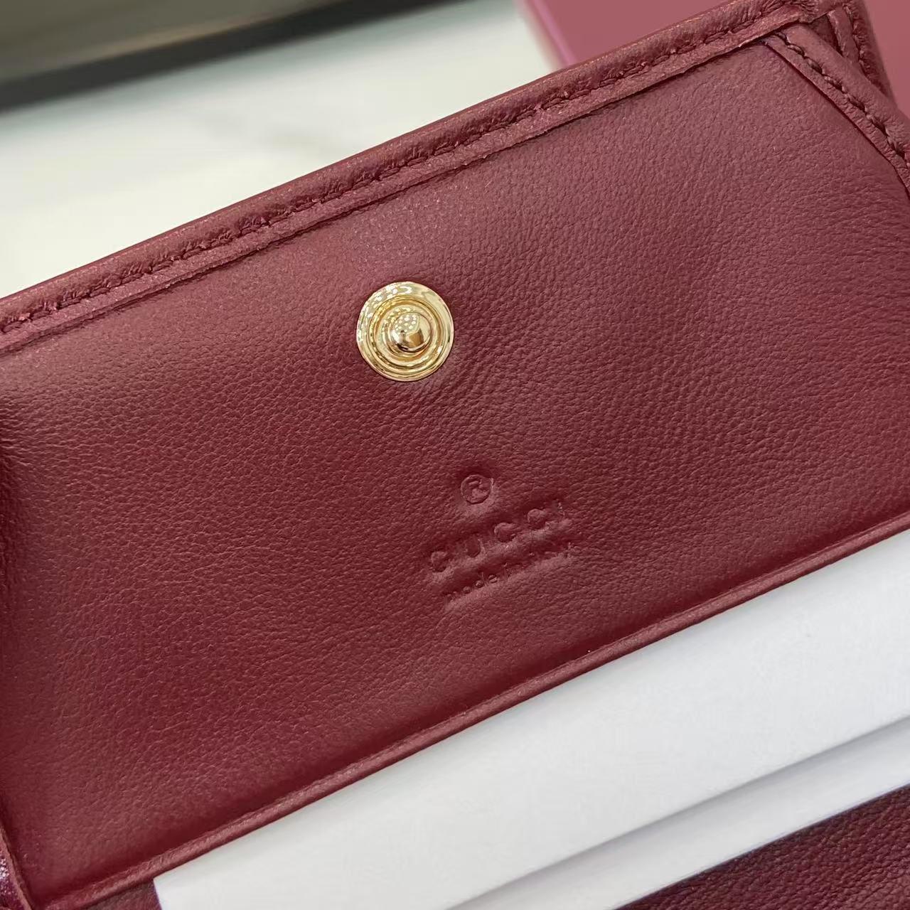 Gucci GG Marmont Card Case Wallet 466492 - DesignerGu