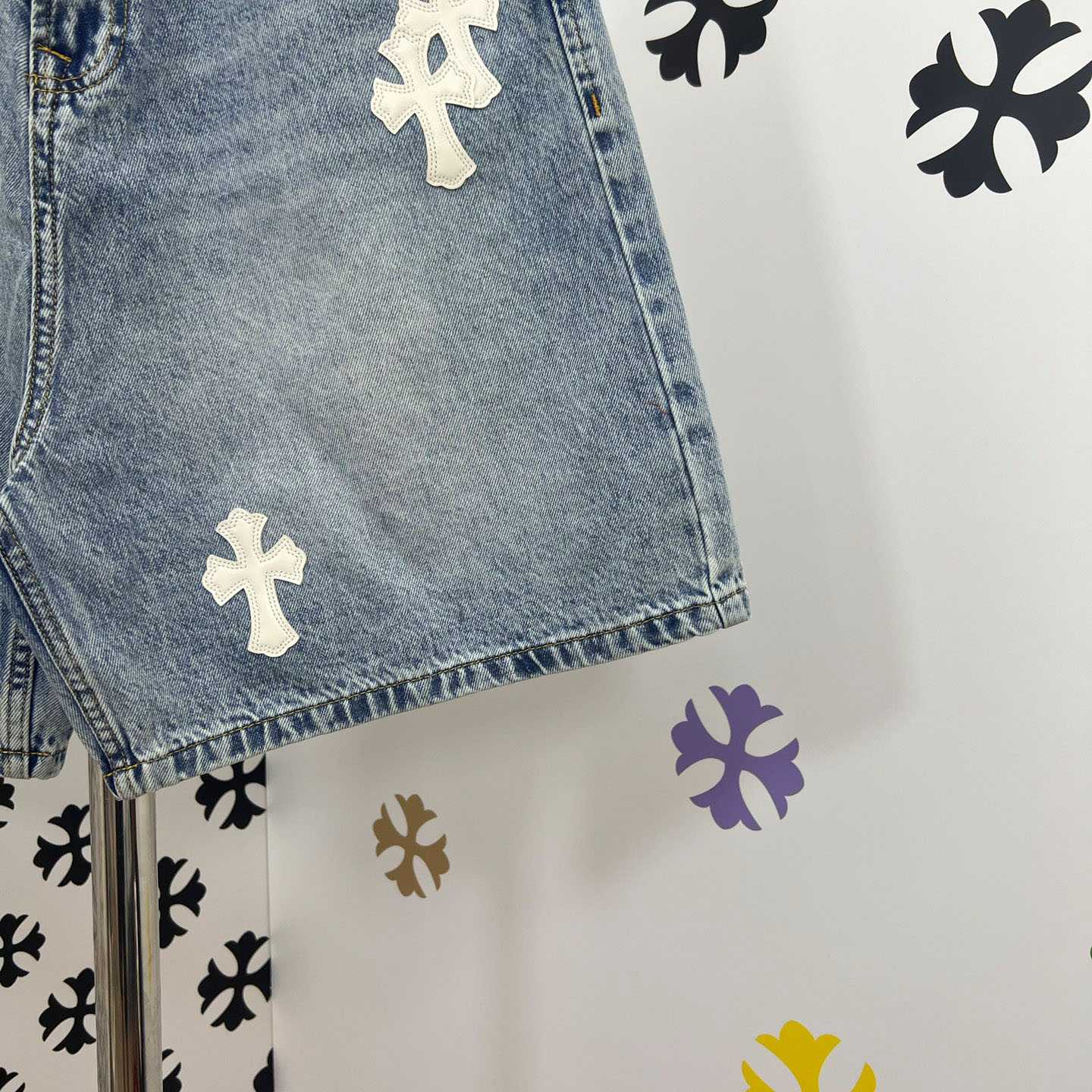 Chrome Hearts Denim Shorts - DesignerGu