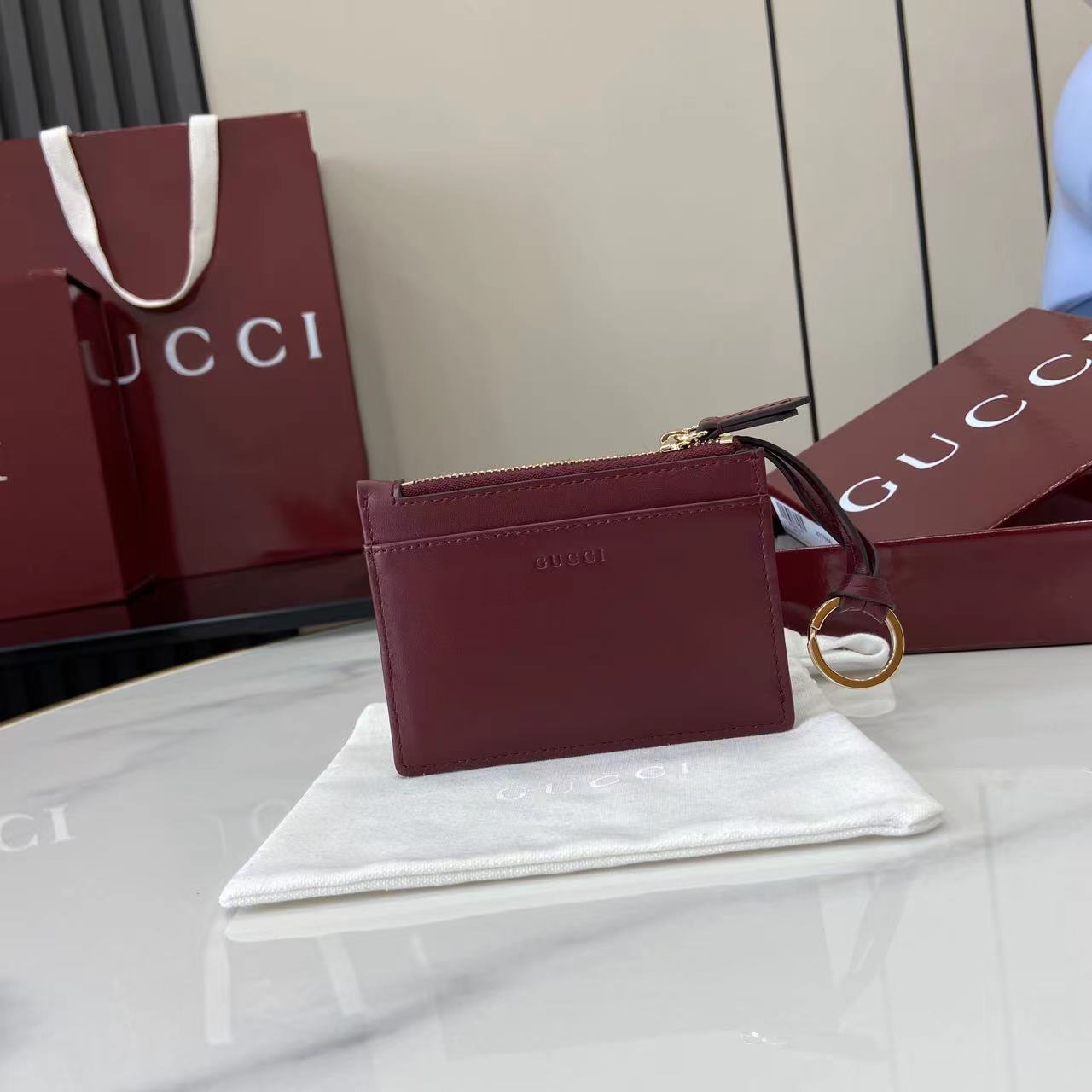 Gucci GG Marmont Zip Key Pouch - DesignerGu