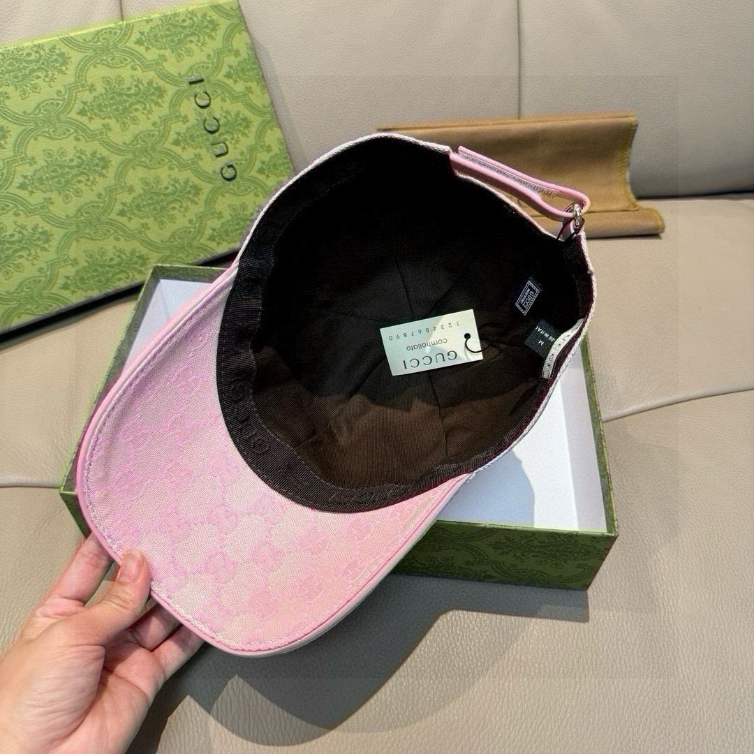 Gucci Original GG Canvas Baseball Hat With Web - DesignerGu